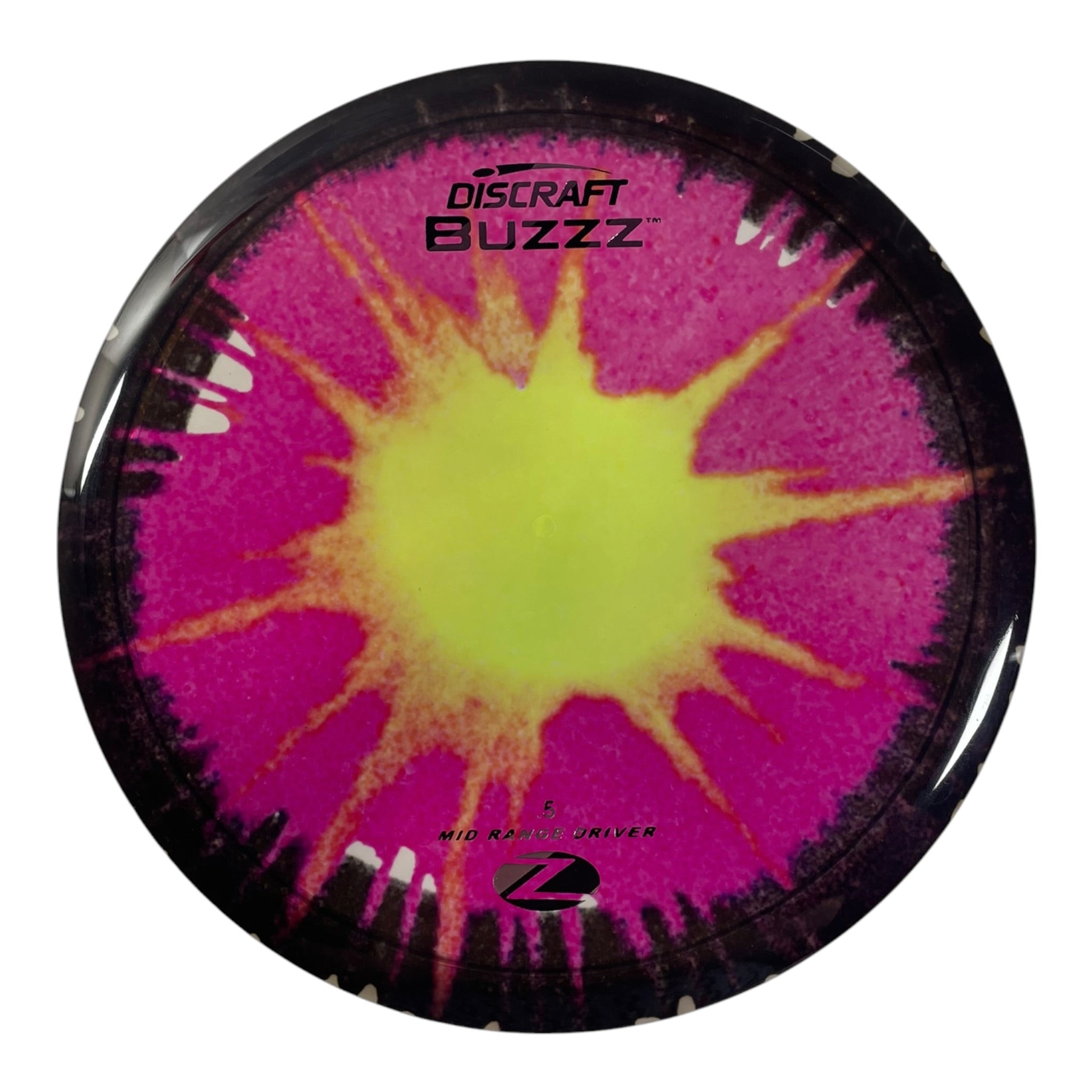 Discraft Buzzz | Z Line Fly Dye | Pink/Silver 172g Disc Golf
