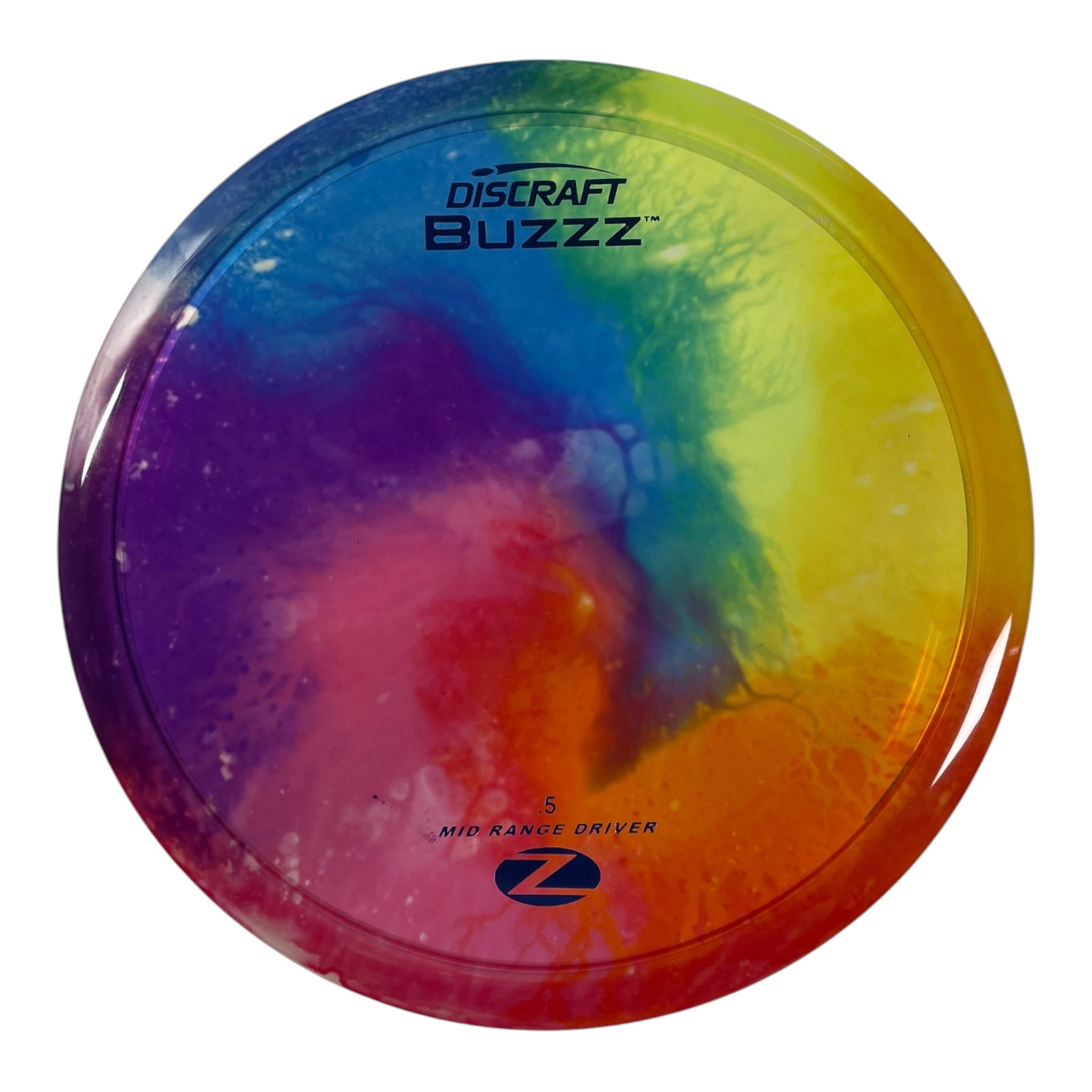Discraft Buzzz | Z Line Fly Dye | Rainbow/Blue 174g Disc Golf