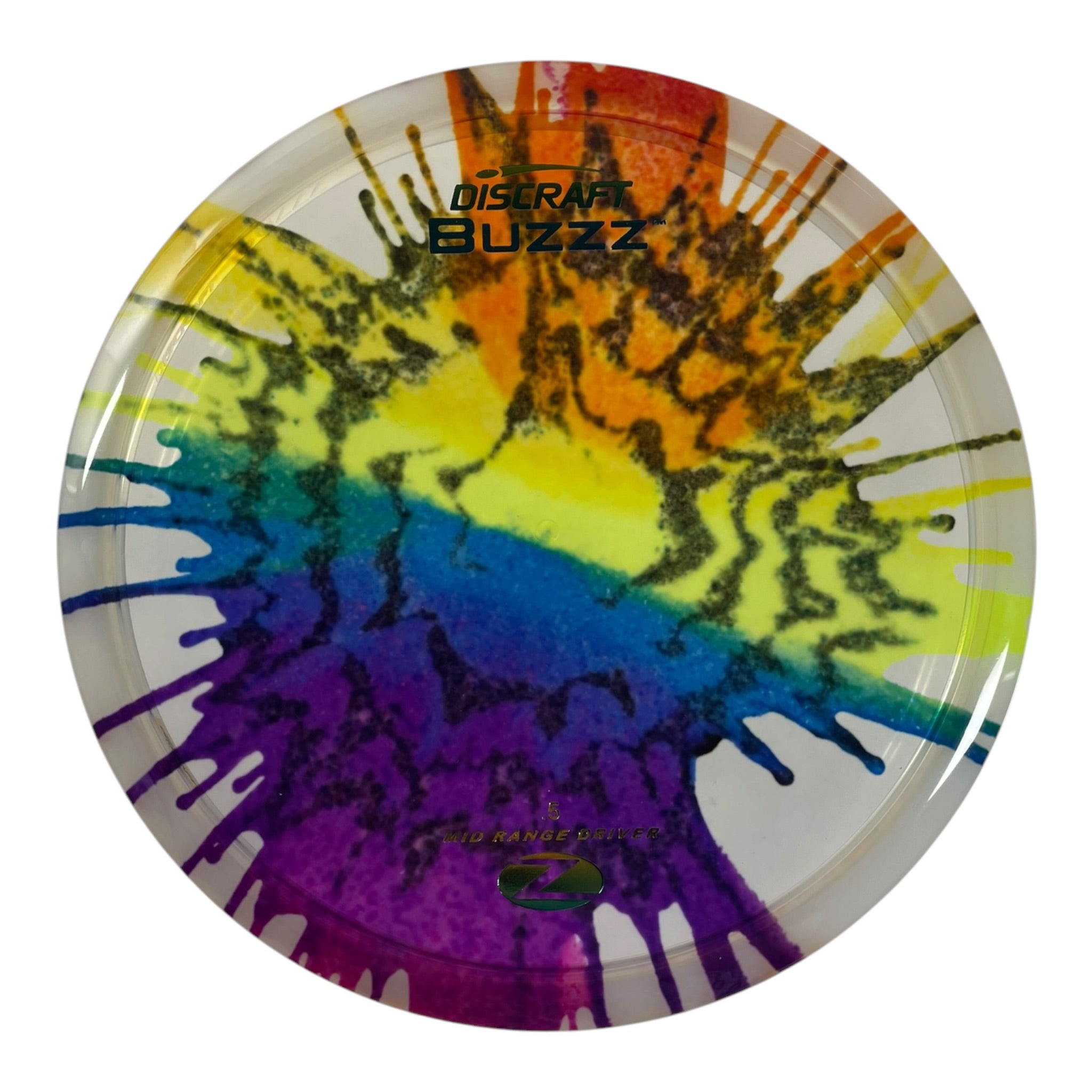 Discraft Buzzz | Z Line Fly Dye | Rainbow/Sunset 169g Disc Golf