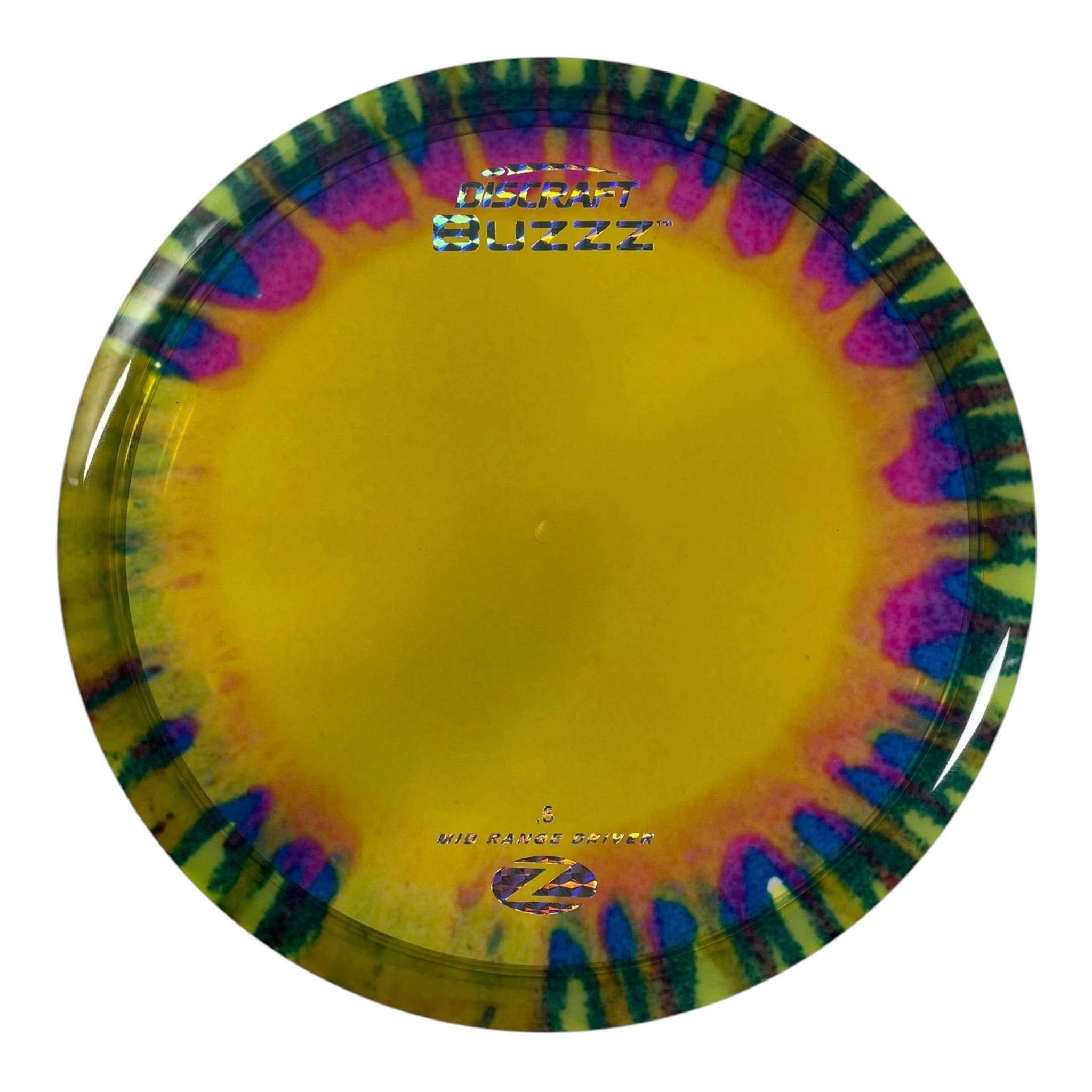 Discraft Buzzz | Z Line Fly Dye | Yellow/Holo 179g Disc Golf