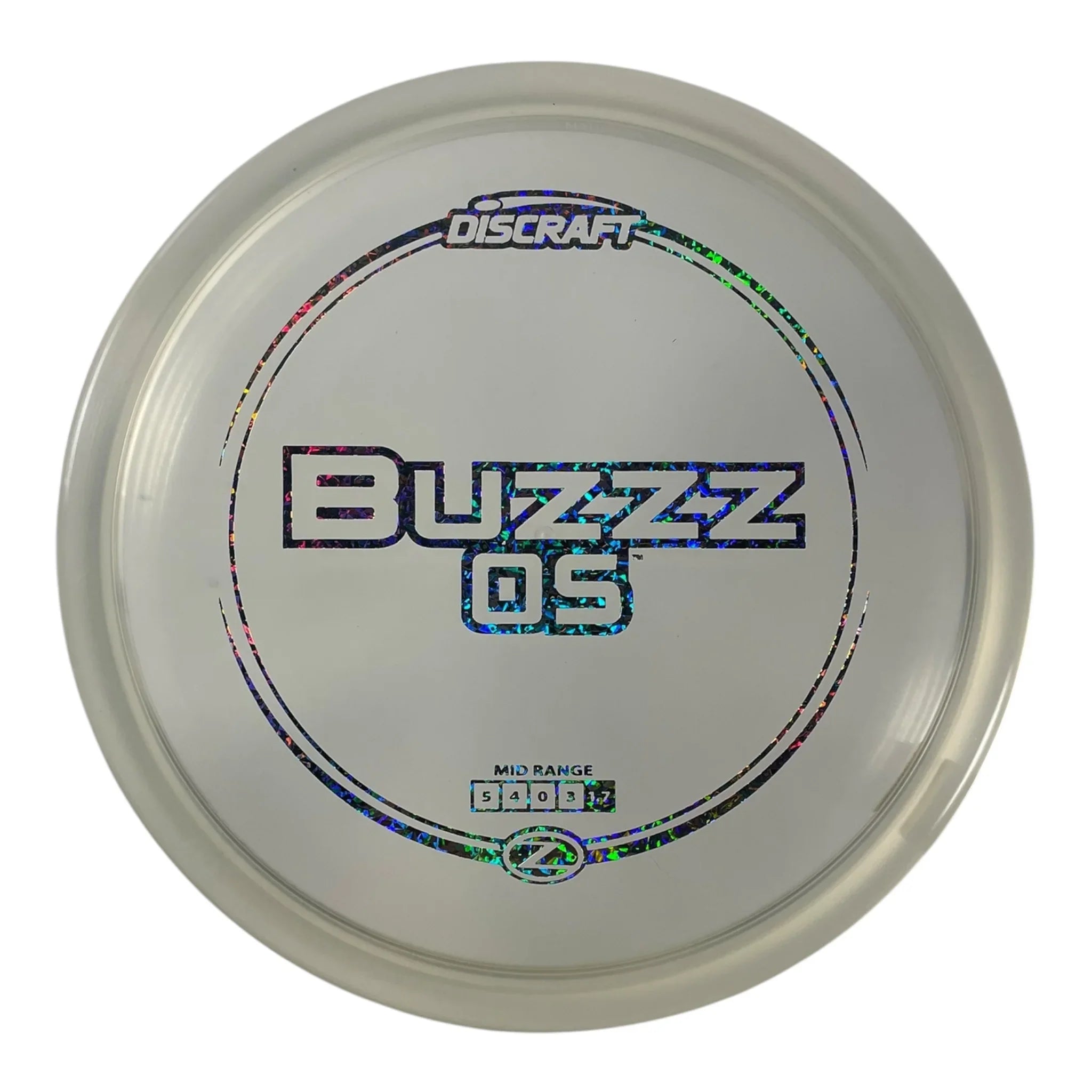 Discraft Buzzz OS | Z Line | Clear/Holo 179g Disc Golf