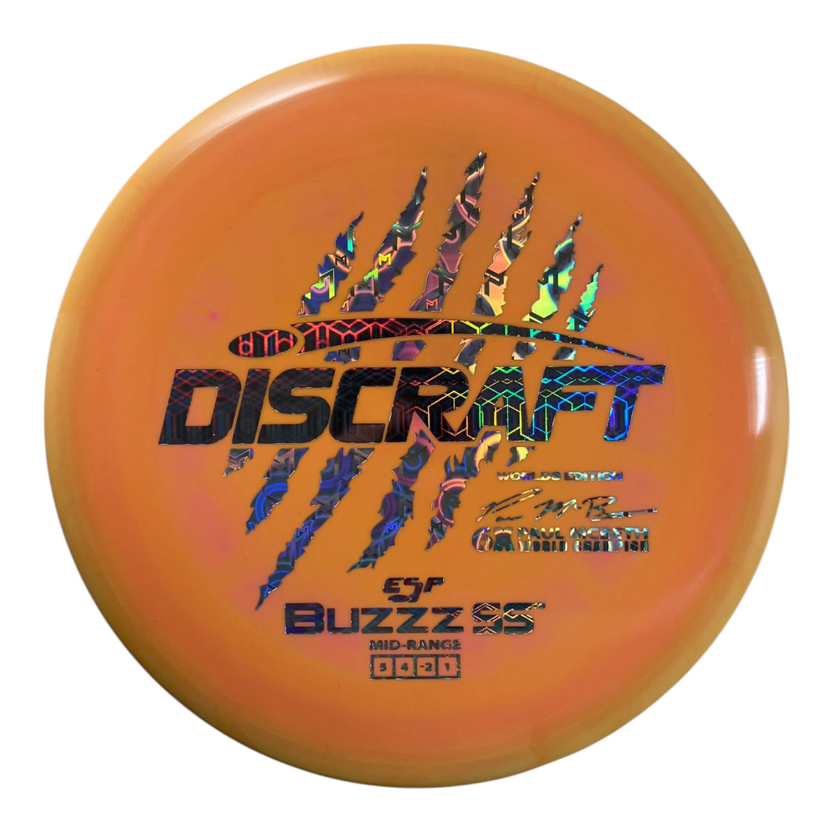 Discraft Buzzz SS | ESP | Orange/McBeth 172g (Paul McBeth 6x Claw) Disc Golf