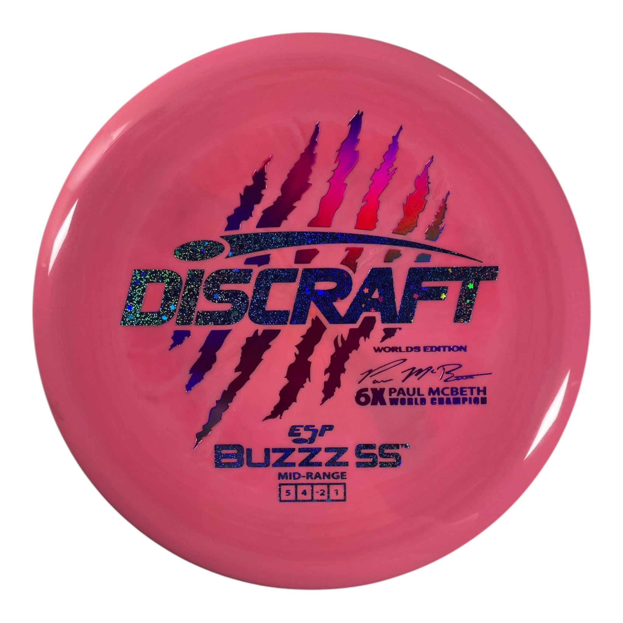 Discraft Buzzz SS | ESP | Pink/Pink Holo 174g (Paul McBeth 6x Claw) Disc Golf