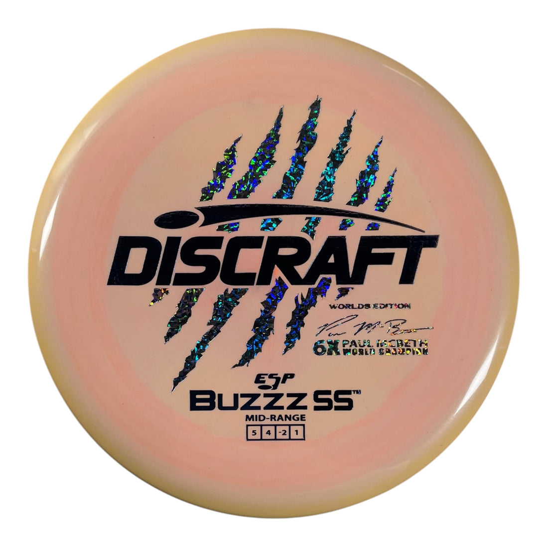 Discraft Buzzz SS | ESP | Tan/Holo 175g (Paul McBeth 6x Claw) Disc Golf