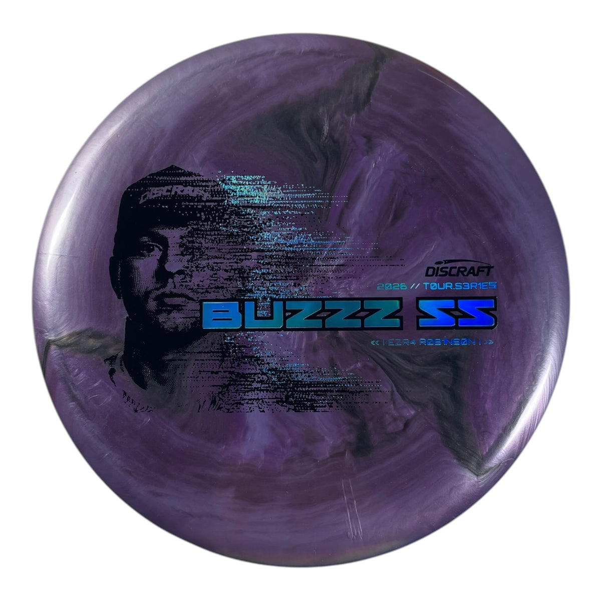 Discraft Buzzz SS | Titanium Big Z | Purple/Blue 176g (Ezra Robinson 2026 Tour Series) Disc Golf