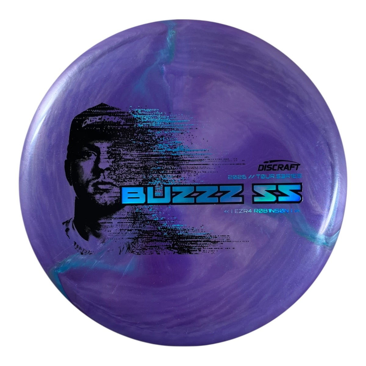 Discraft Buzzz SS | Titanium Big Z | Purple/Blue 179g (Ezra Robinson 2026 Tour Series) Disc Golf