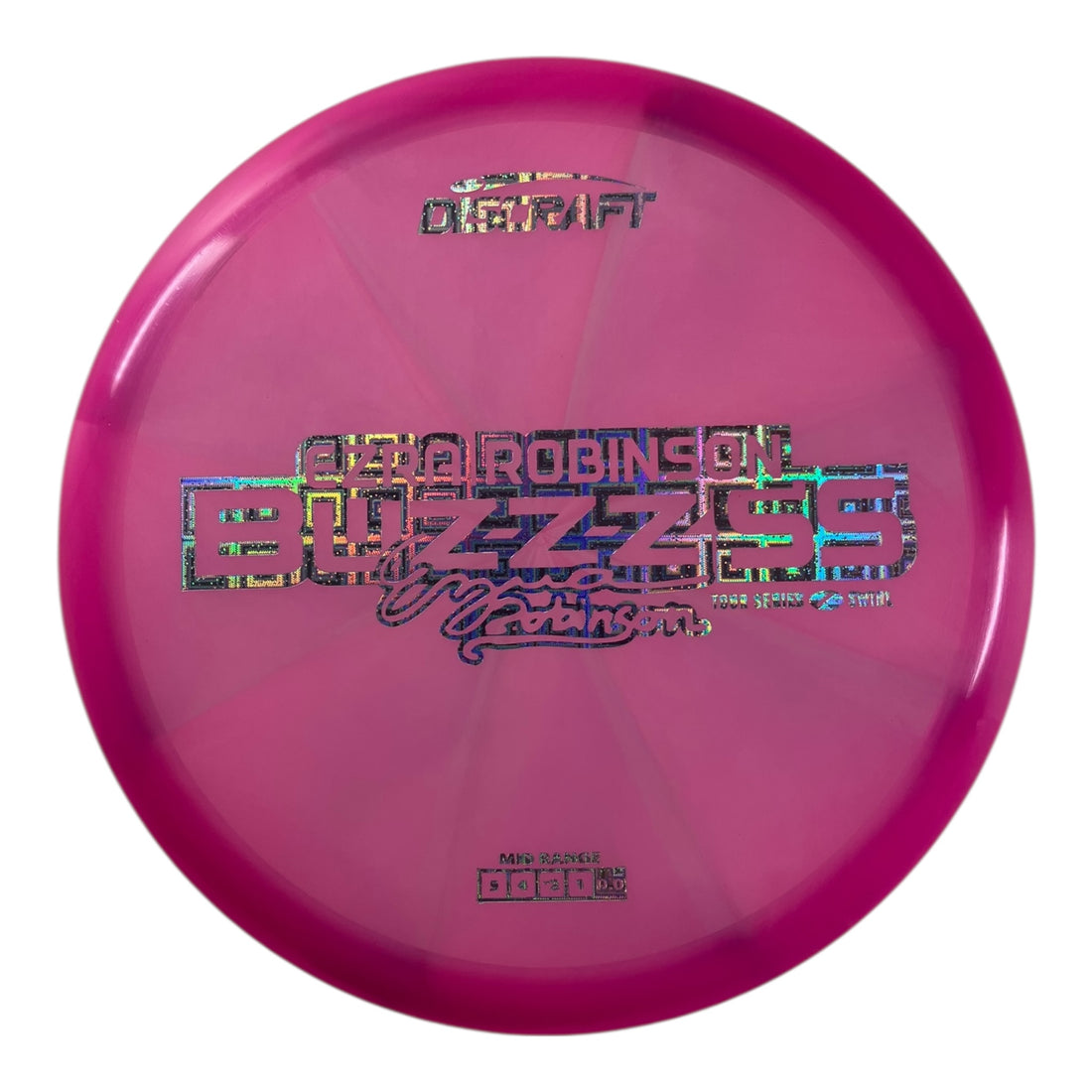 Discraft Buzzz SS | Z Swirl | Pink/Holo 180g (Ezra Robinson 2025 Tour Series) Disc Golf