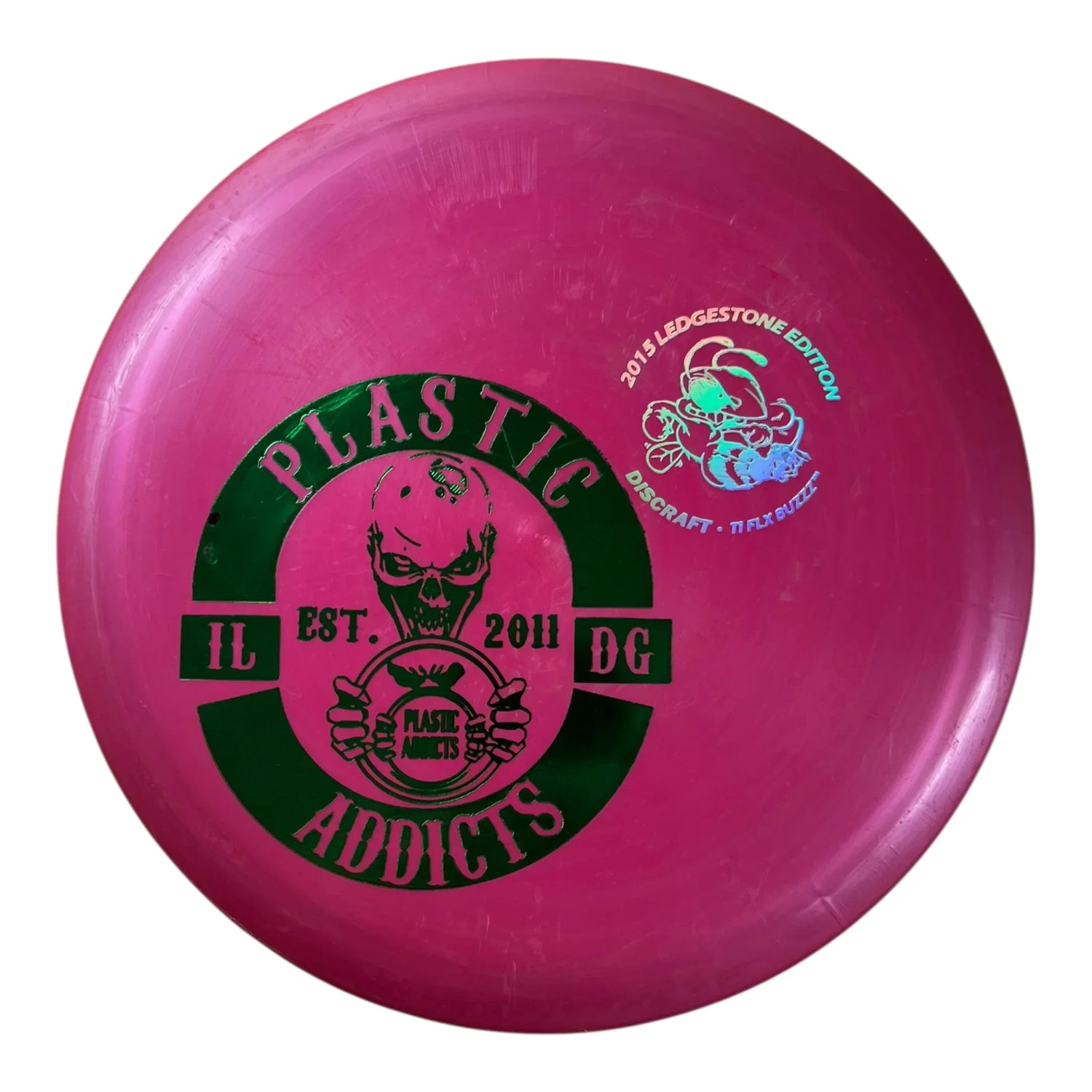 Discraft Buzzz - Used Good | Titanium FLX | Pink/Holo 180g (Ledgestone 2015) Disc Golf