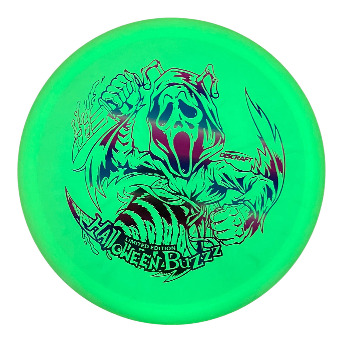 Discraft Buzzz - Used Like New | Mega Glo | Glow/Multi 177g (Halloween 2021) Disc Golf