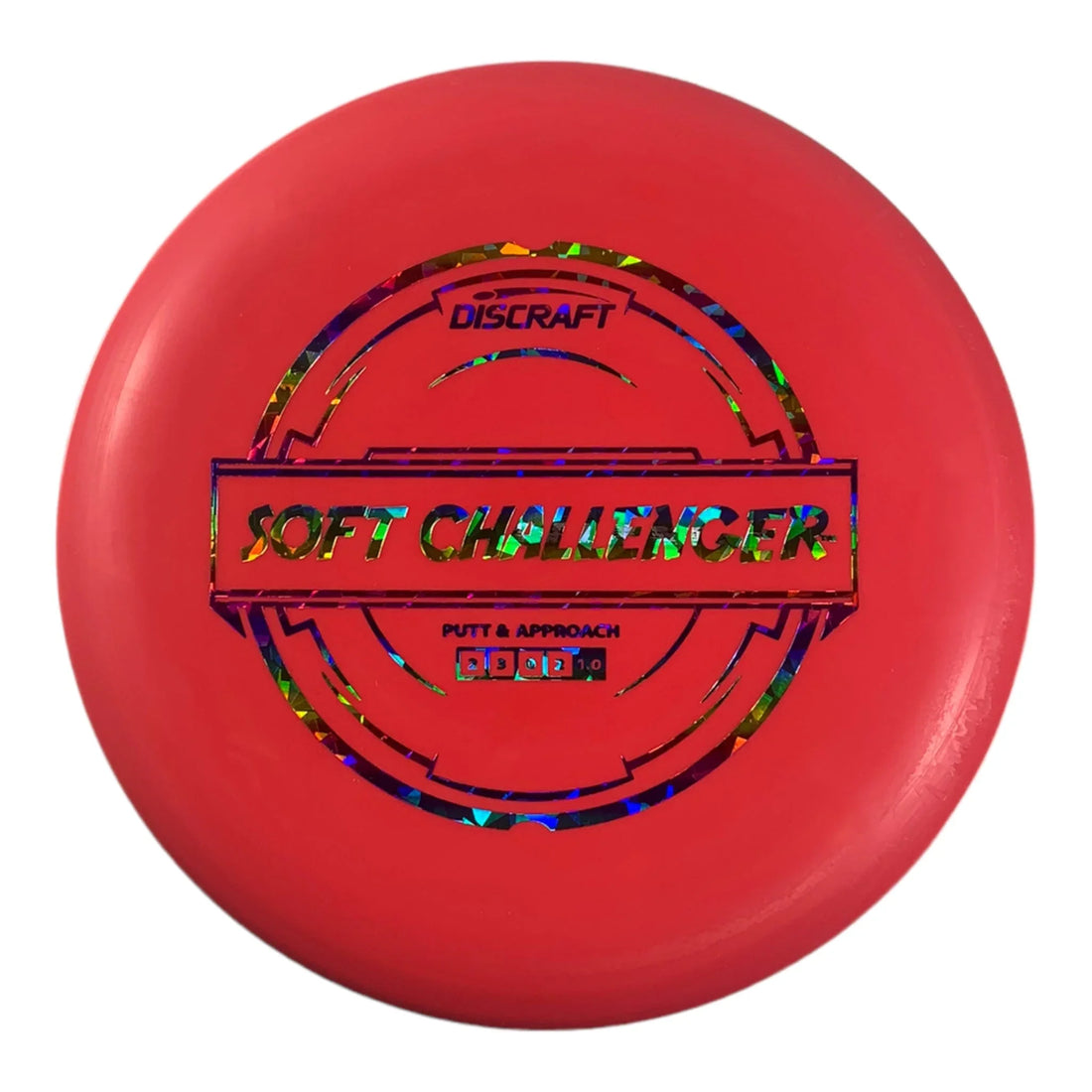 Discraft Challenger | Putter Line Soft | Red/Rainbow 172g Disc Golf