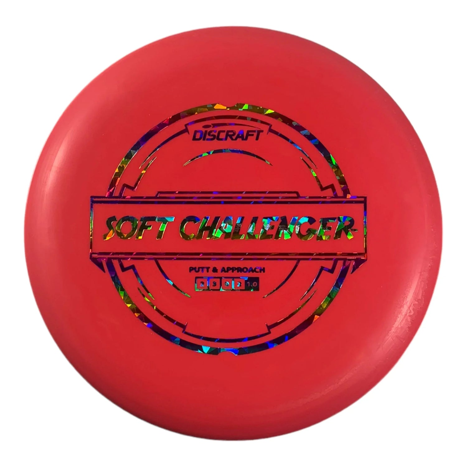 Discraft Challenger | Putter Line Soft | Red/Rainbow 172g Disc Golf