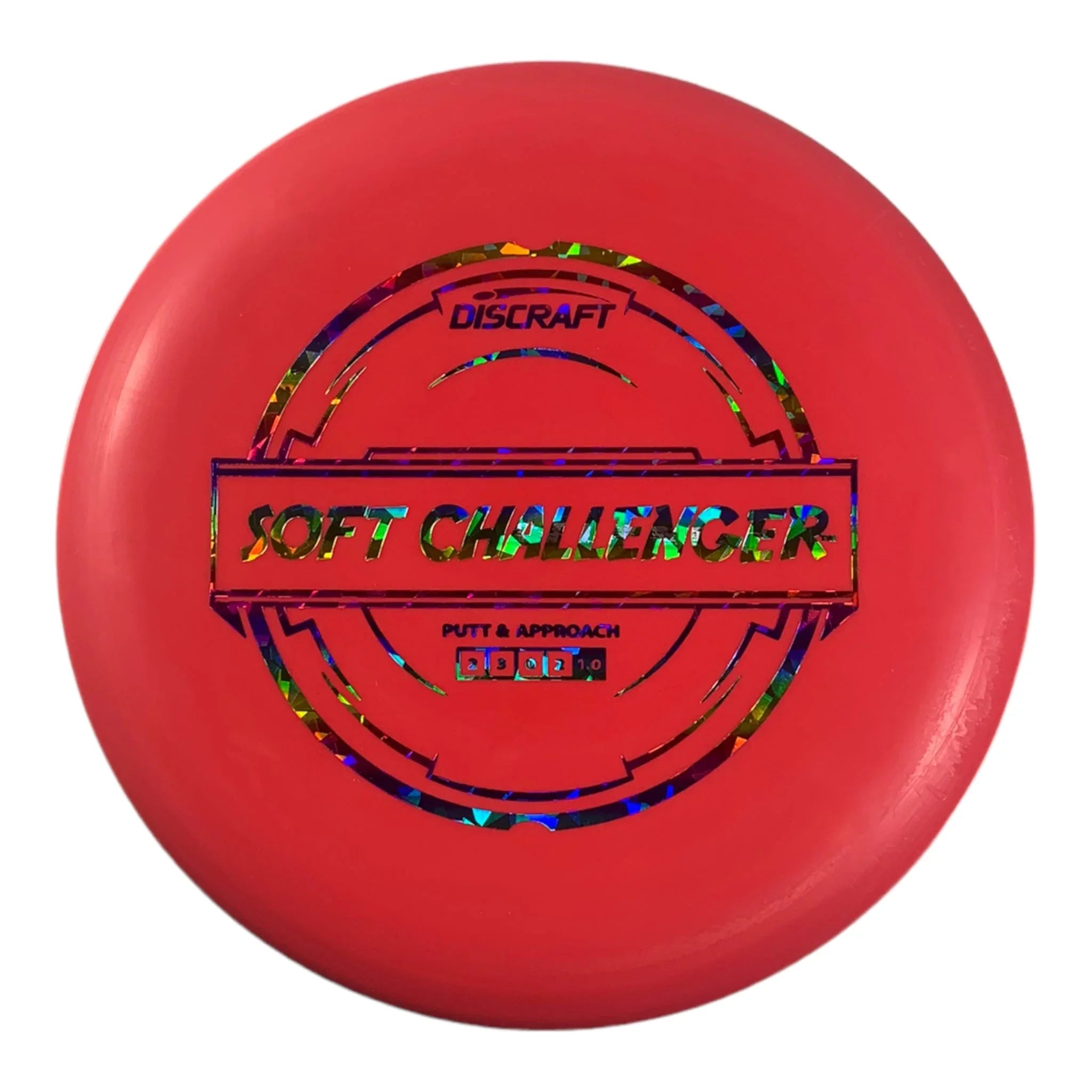 Discraft Challenger | Putter Line Soft | Red/Rainbow 172g Disc Golf
