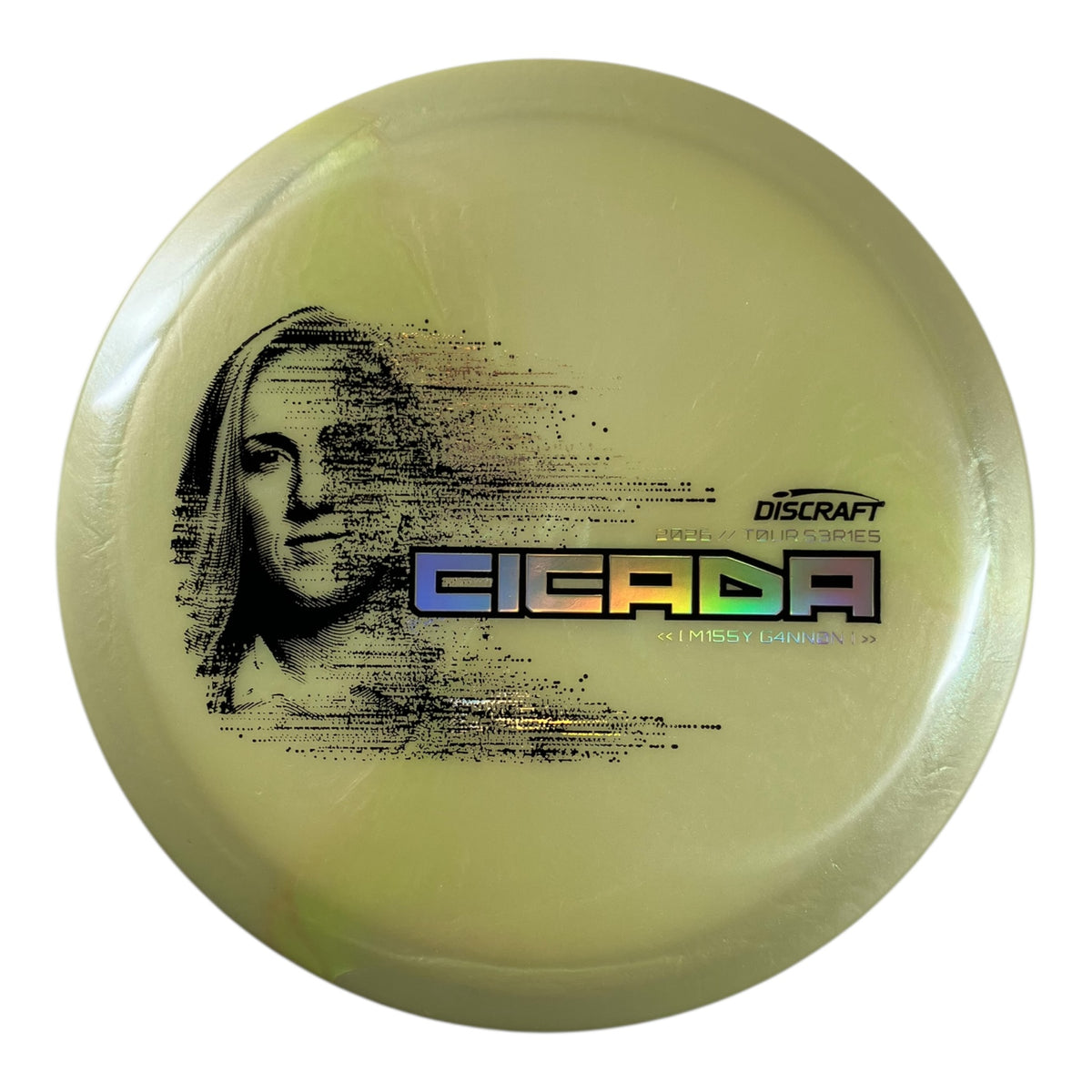 Discraft Cicada | Titanium Big Z | Yellow/Holo 173g (Missy Gannon 2026 Tour Series) Disc Golf