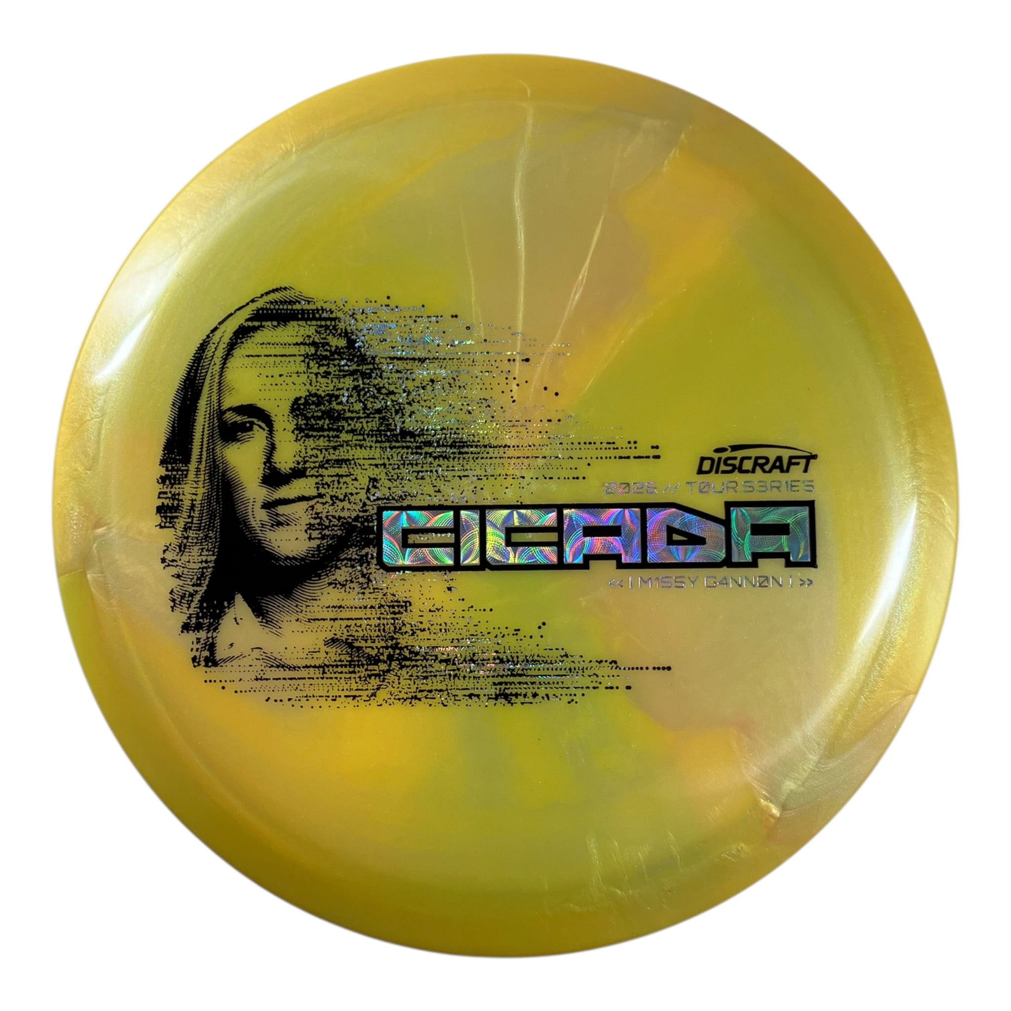 Discraft Cicada | Titanium Big Z | Yellow/Holo 173g (Missy Gannon 2026 Tour Series) Disc Golf