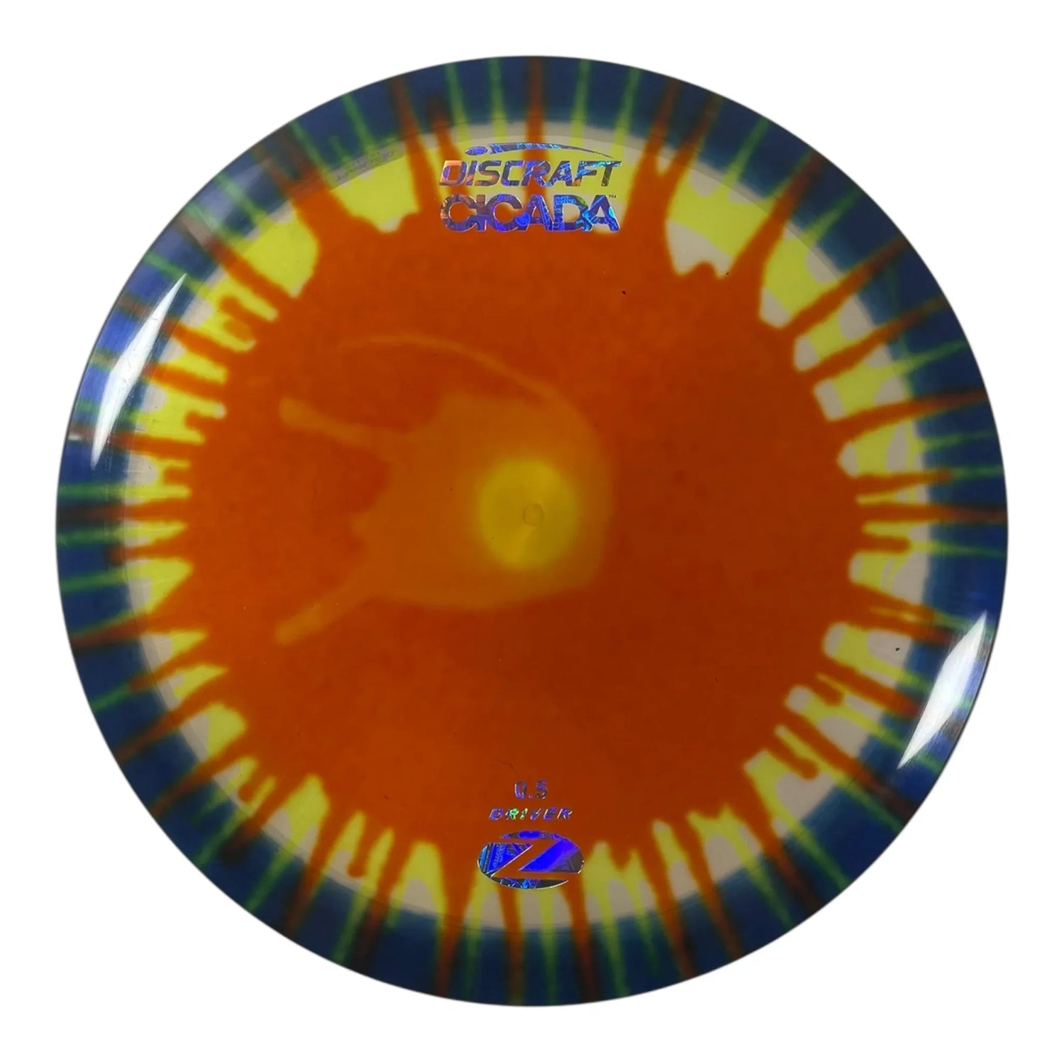 Discraft Cicada | Z Line Fly Dye | Orange/Money 169g Disc Golf