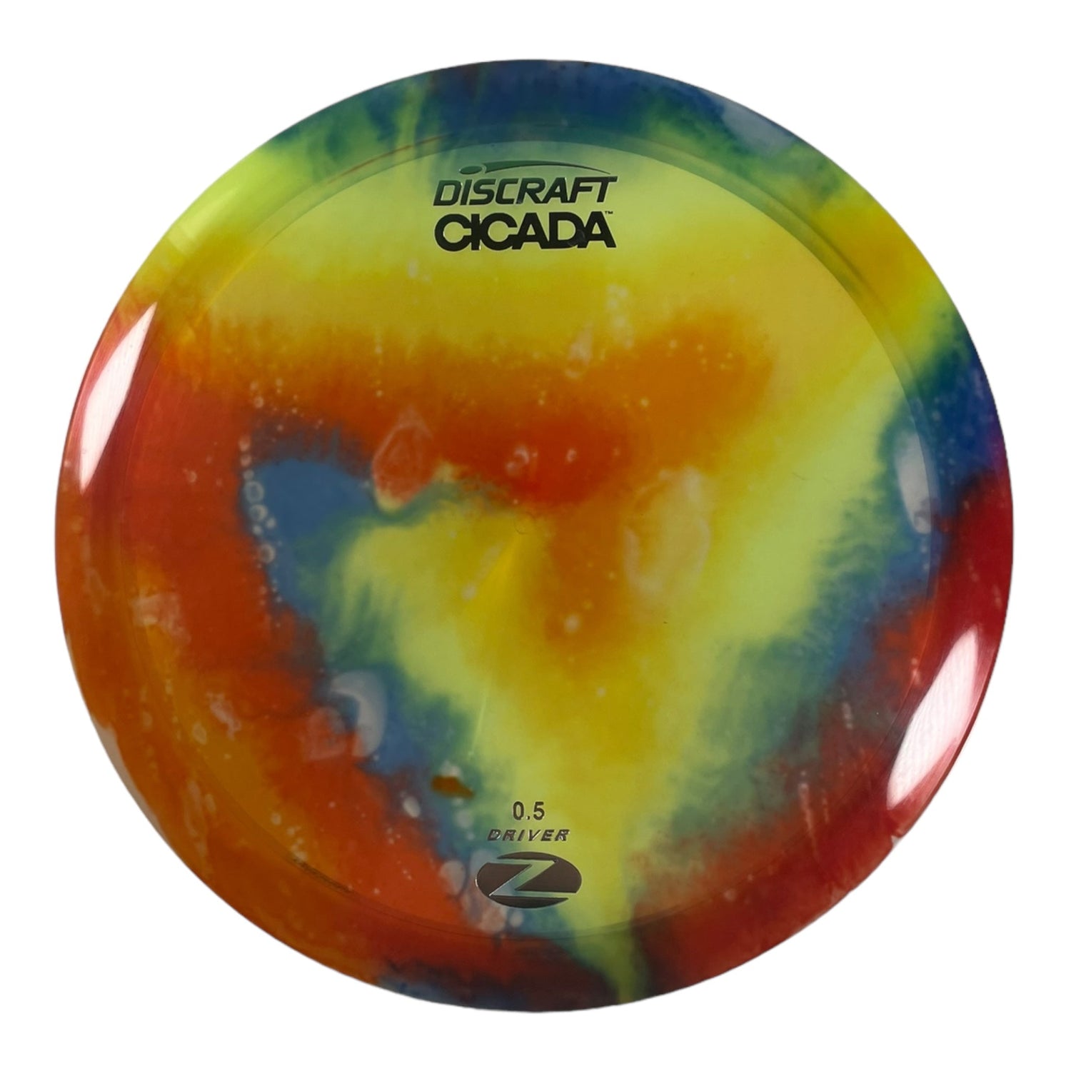 Discraft Cicada | Z Line Fly Dye | Rainbow/Silver 174g Disc Golf