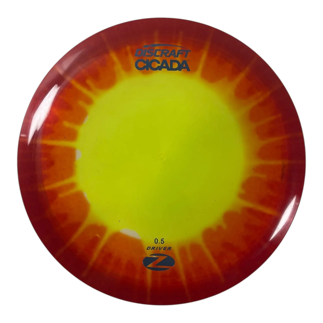 Discraft Cicada | Z Line Fly Dye | Yellow/Blue 168g Disc Golf