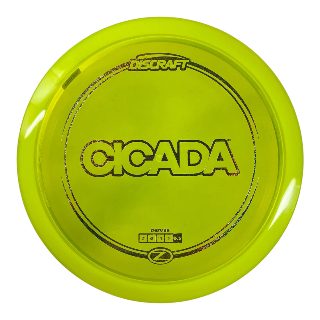 Discraft Cicada | Z Line | Yellow/Sparkle 175g Disc Golf