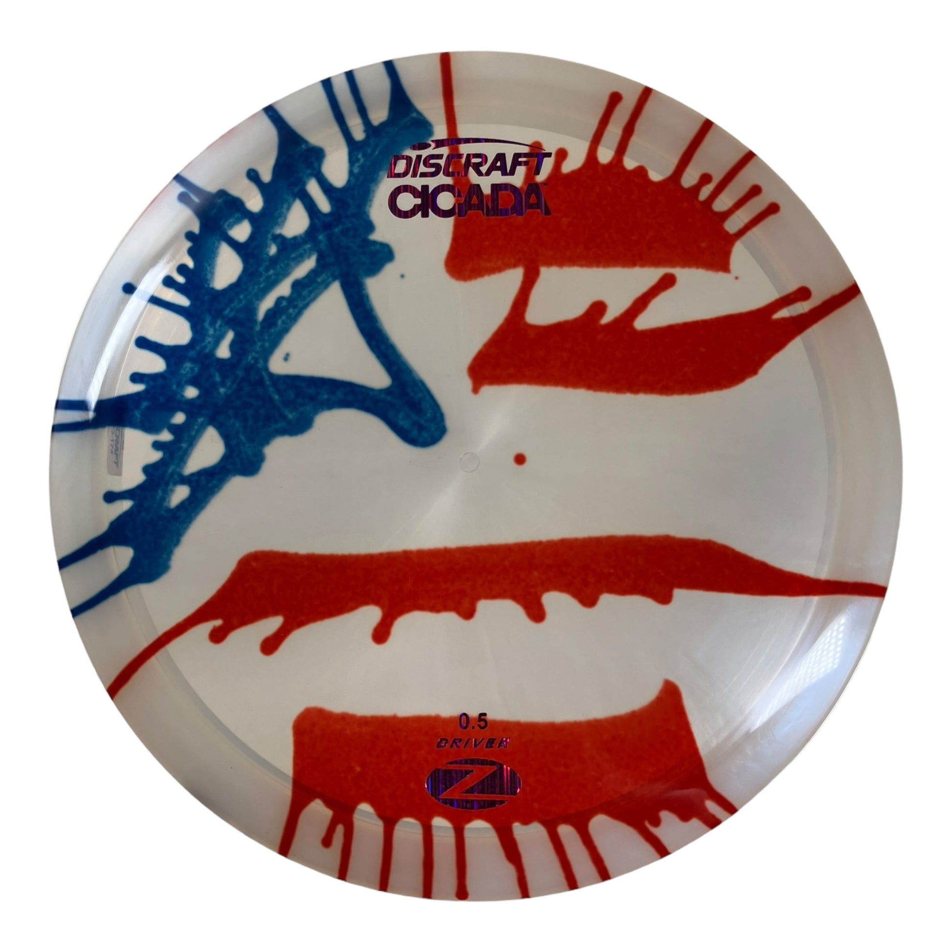 Discraft Cicada | Z Line Fly Dye | USA/Purple 173g Disc Golf