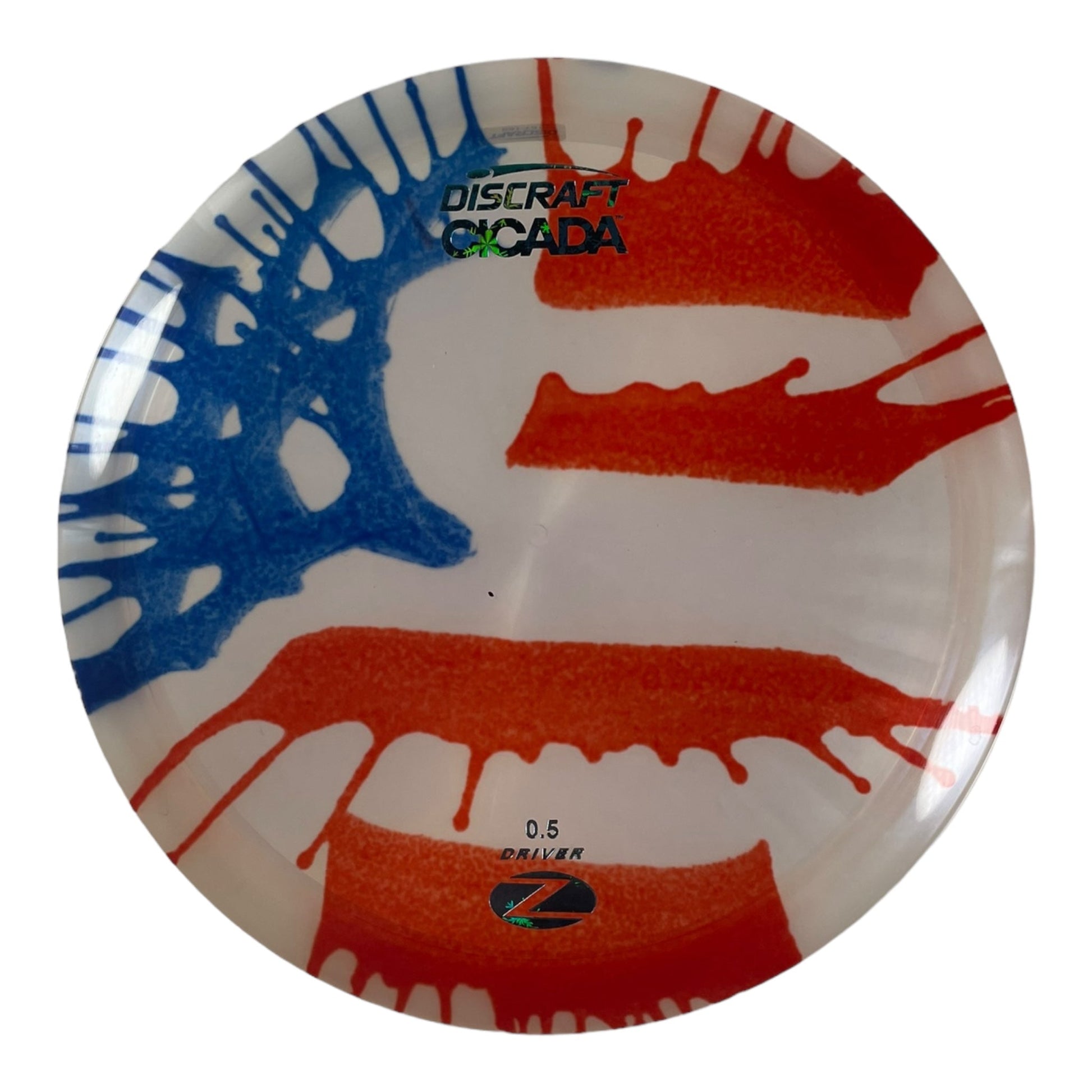 Discraft Cicada | Z Line Fly Dye | USA/Snowflakes 169g Disc Golf