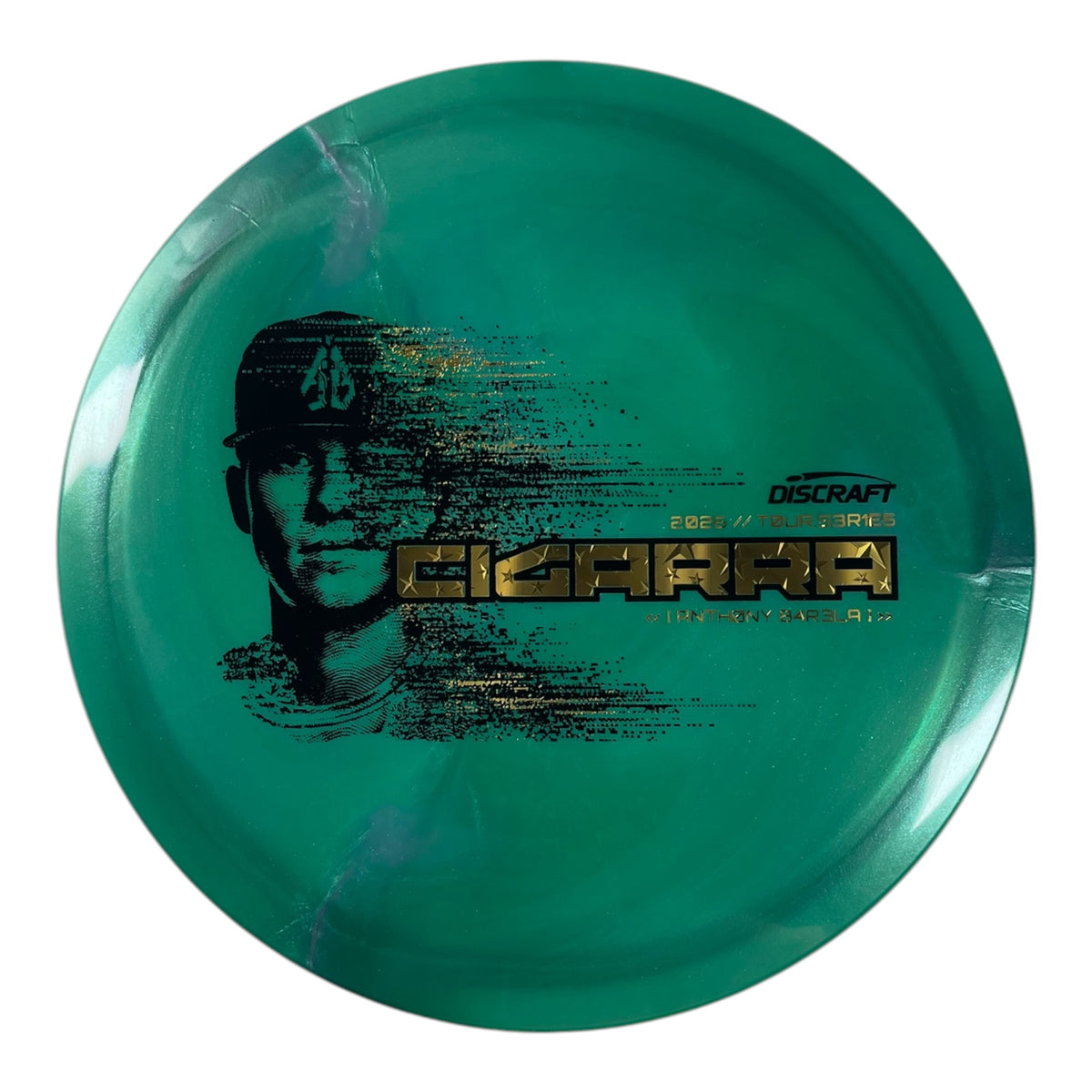 Discraft Cigarra | Titanium Big Z | Green/Stars 171g (Anthony Barela 2026 Tour Series) Disc Golf