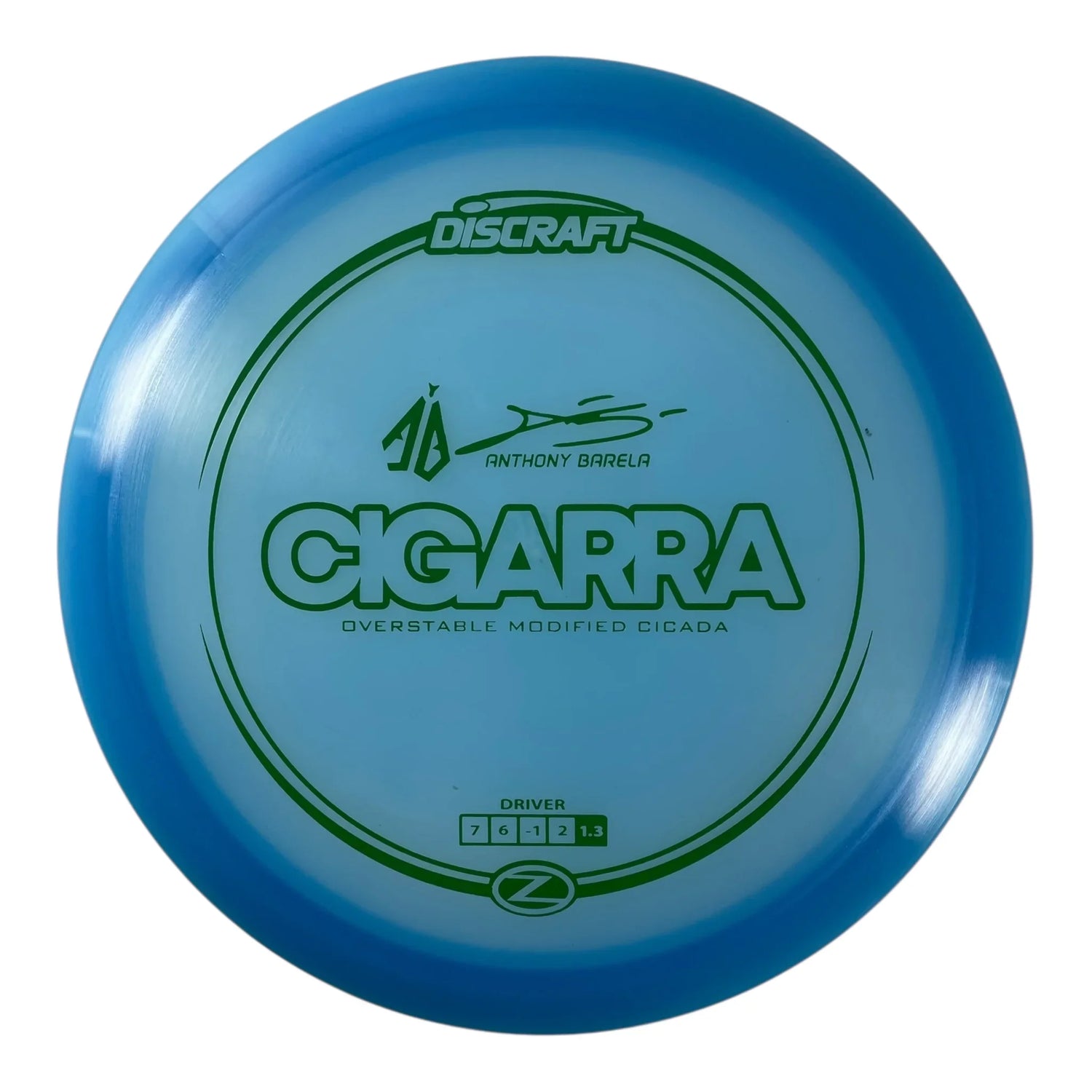 Discraft Cigarra | Z Line | Blue/Green 167g (Anthony Barela) Disc Golf