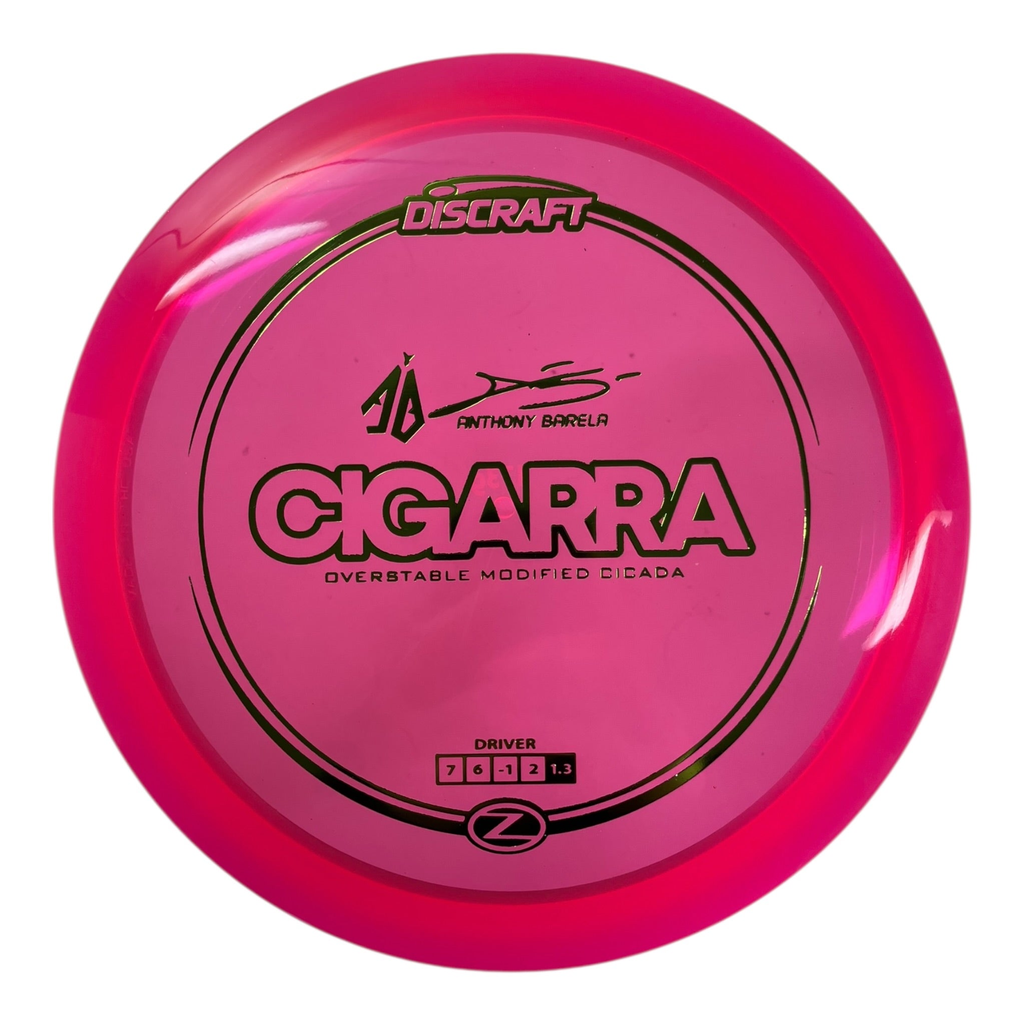 Discraft Cigarra | Z Line | Pink/Green 173g (Anthony Barela) Disc Golf