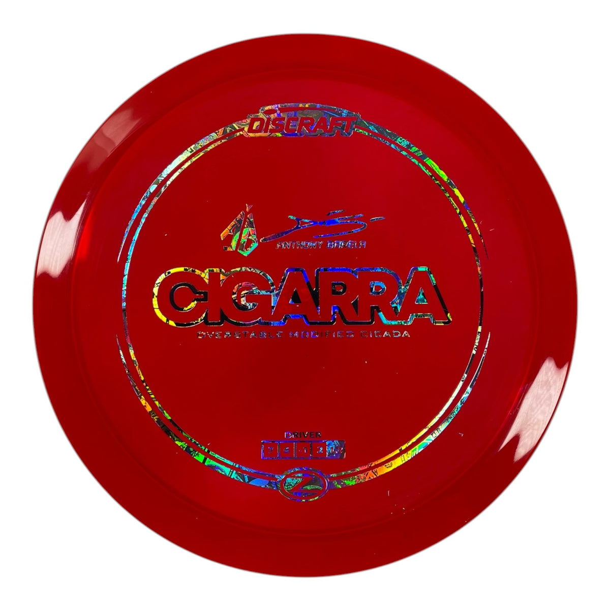 Discraft Cigarra | Z Line | Red/Money 174g (Anthony Barela) Disc Golf
