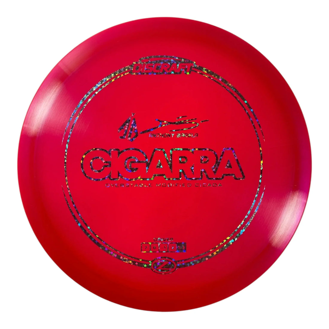 Discraft Cigarra | Z Line | Red/Silver Stars 166g (Anthony Barela) Disc Golf