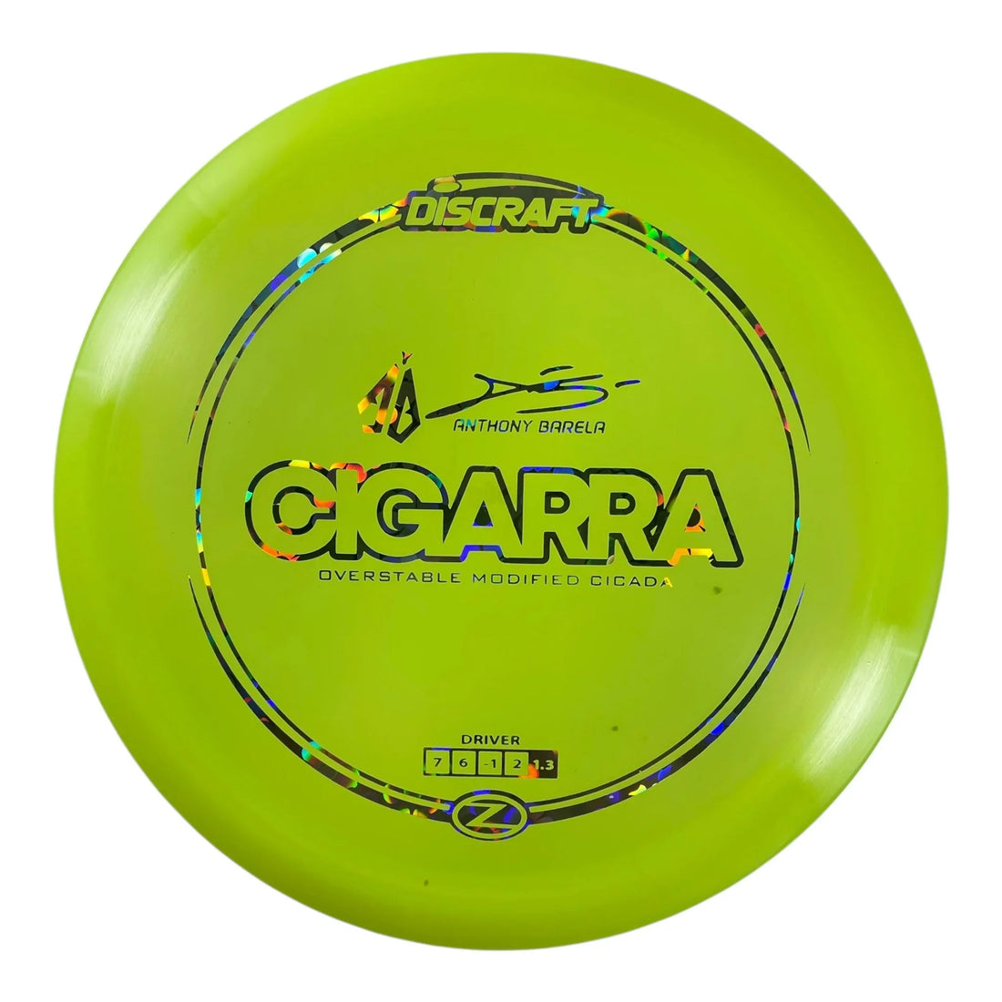 Discraft Cigarra | Z Line | Yellow/Flowers 164-165g (Anthony Barela) Disc Golf