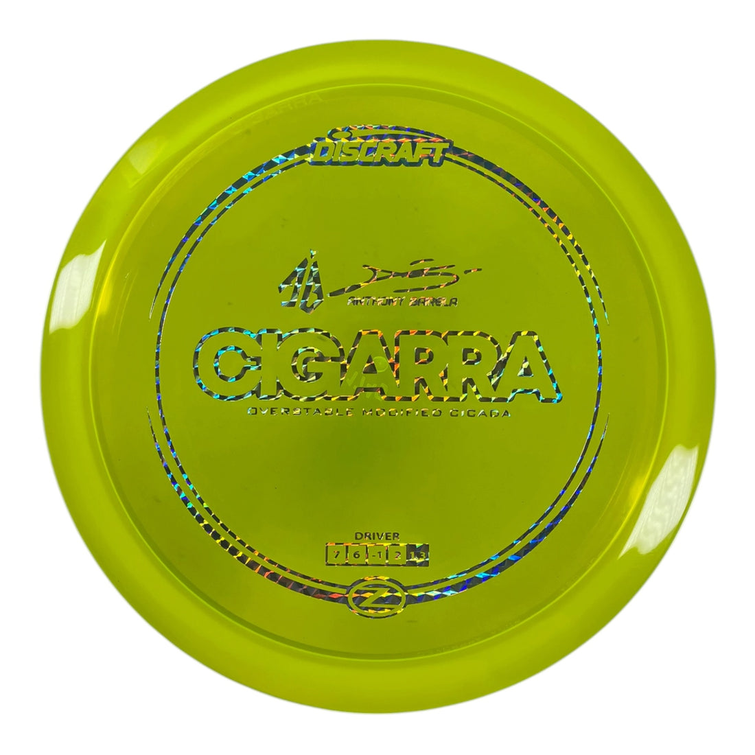 Discraft Cigarra | Z Line | Yellow/Holo 174g (Anthony Barela) Disc Golf