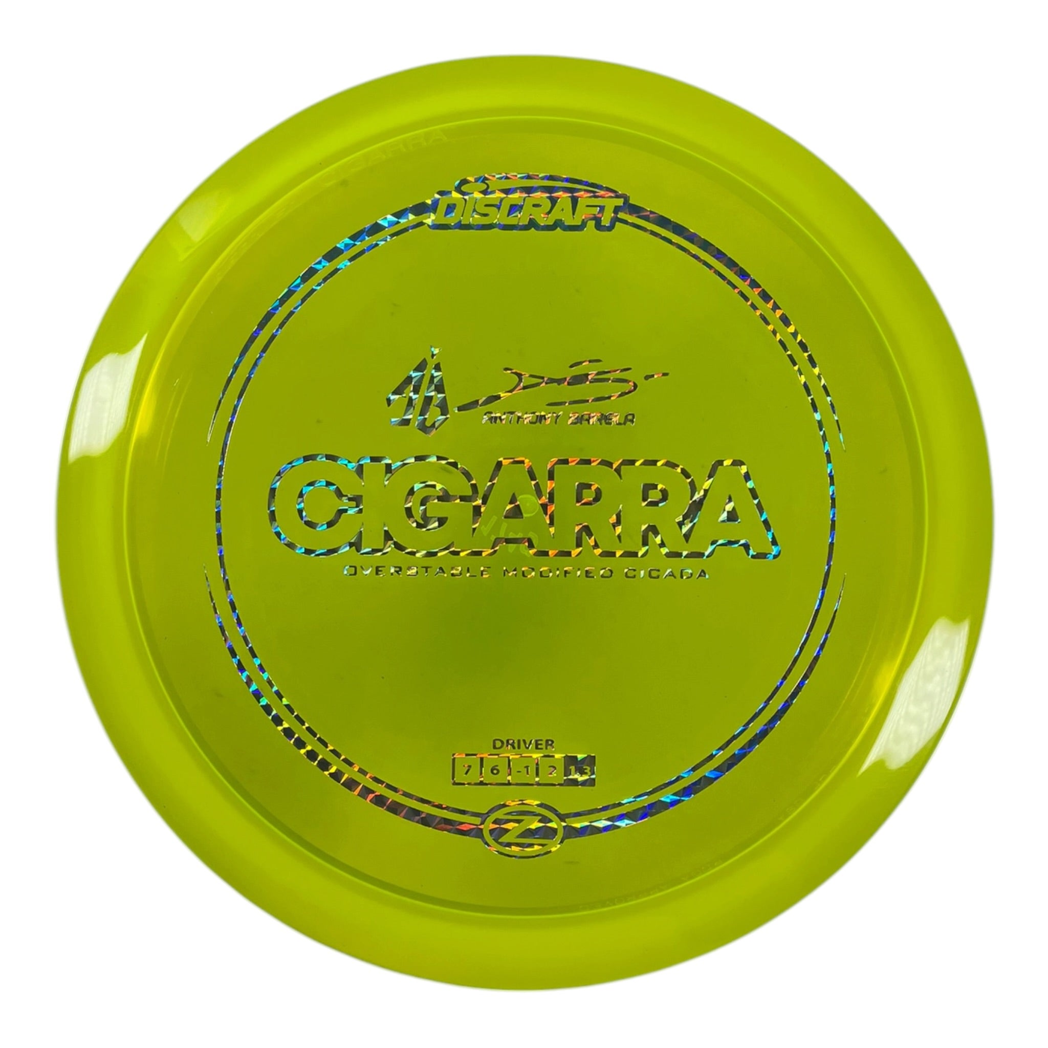 Discraft Cigarra | Z Line | Yellow/Holo 174g (Anthony Barela) Disc Golf