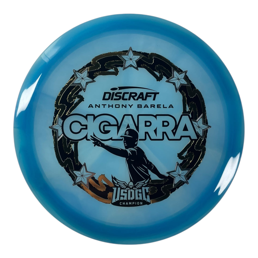 Discraft Cigarra | Z Swirl | Blue/Black/Gold 174g (Anthony Barela USDGC) Disc Golf
