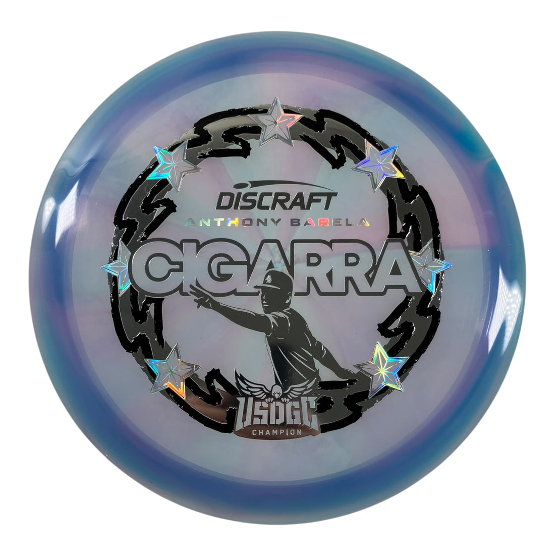 Discraft Cigarra | Z Swirl | Blue/Black/Holo 173g (Anthony Barela USDGC) Disc Golf
