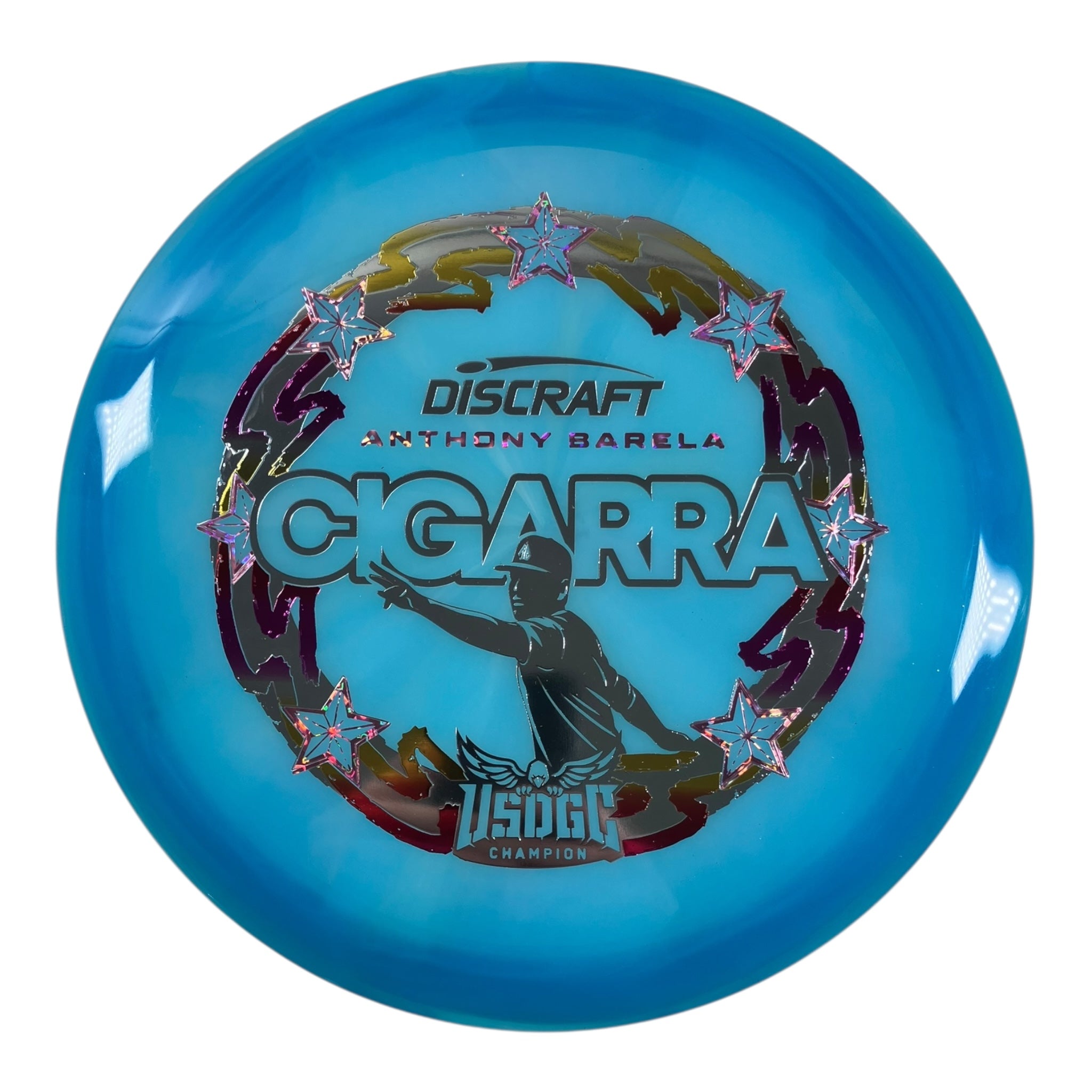 Discraft Cigarra | Z Swirl | Blue/Red/Gold 173g (Anthony Barela USDGC) Disc Golf
