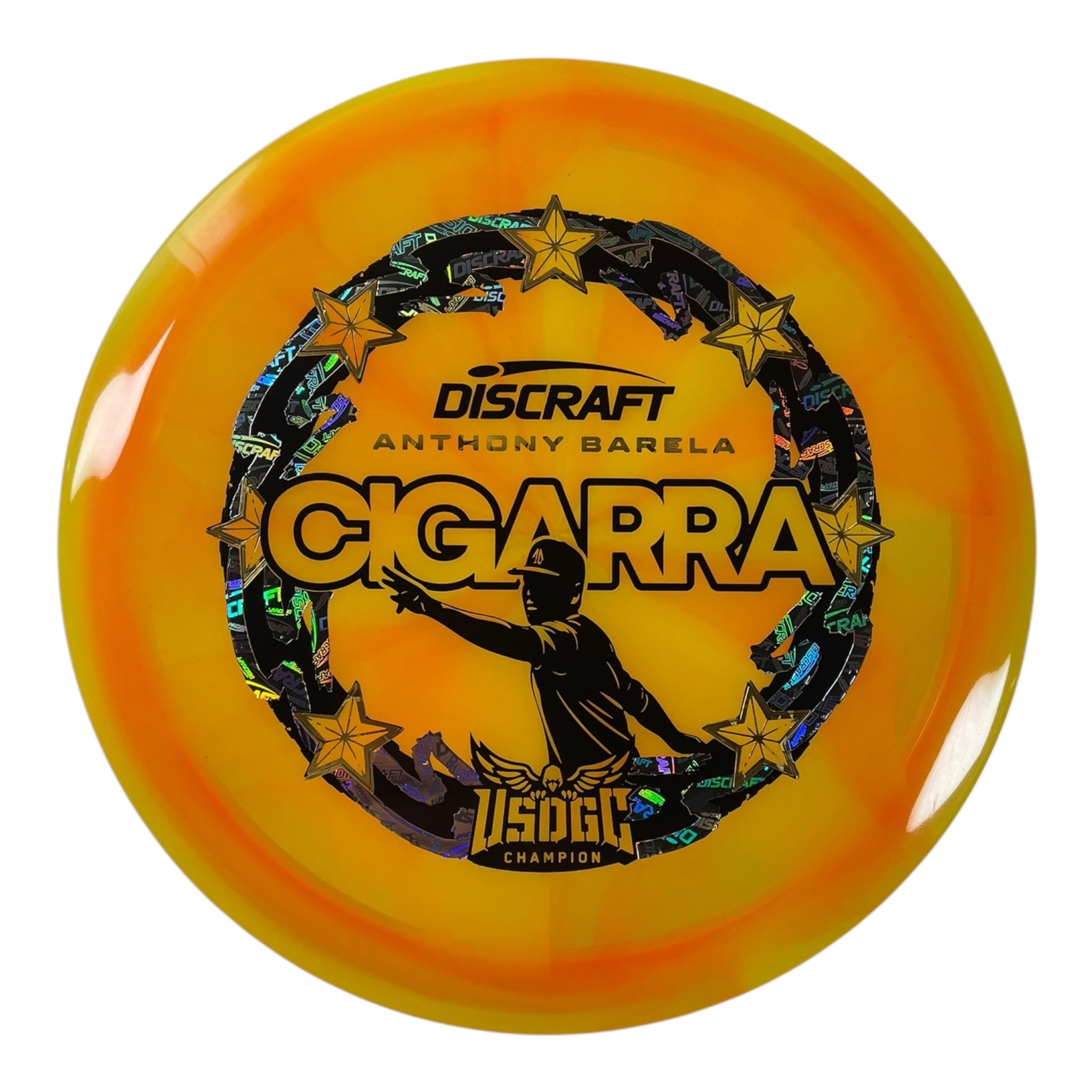 Discraft Cigarra | Z Swirl | Orange/Black/Holo 175g (Anthony Barela USDGC) Disc Golf