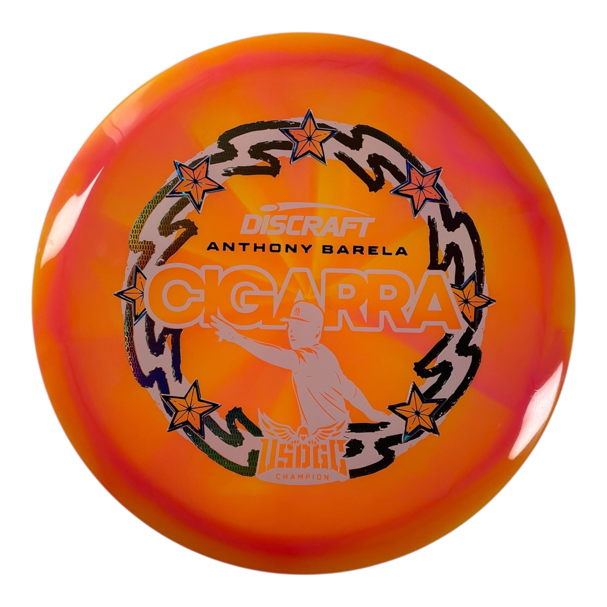 Discraft Cigarra | Z Swirl | Orange/White/Holo 176g (Anthony Barela USDGC) Disc Golf