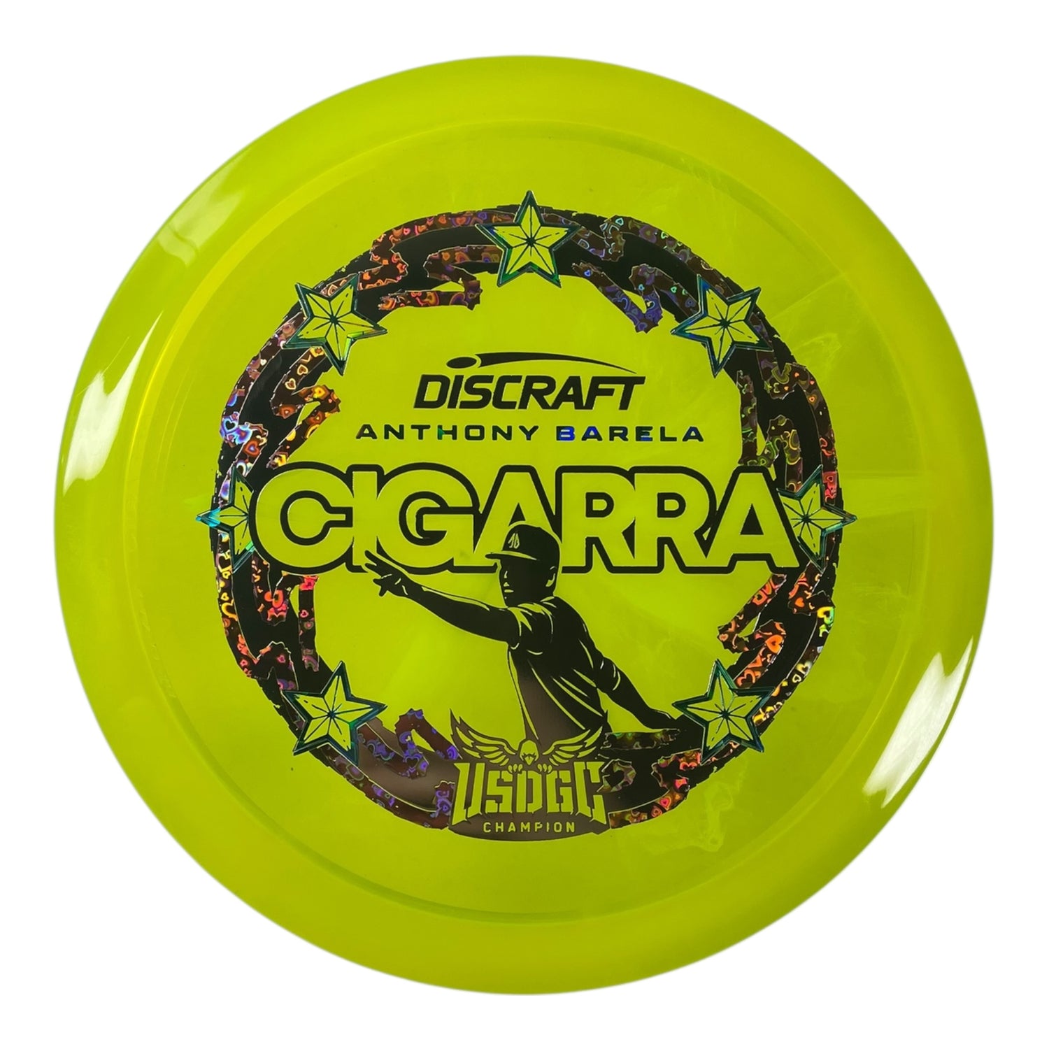 Discraft Cigarra | Z Swirl | Yellow/Silver/Hearts 174g (Anthony Barela USDGC) Disc Golf