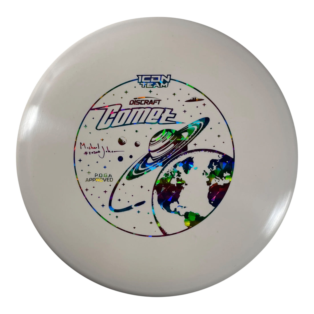 Discraft Comet | ESP FLX | White/Rainbow 180g (Michael Johansen) Disc Golf
