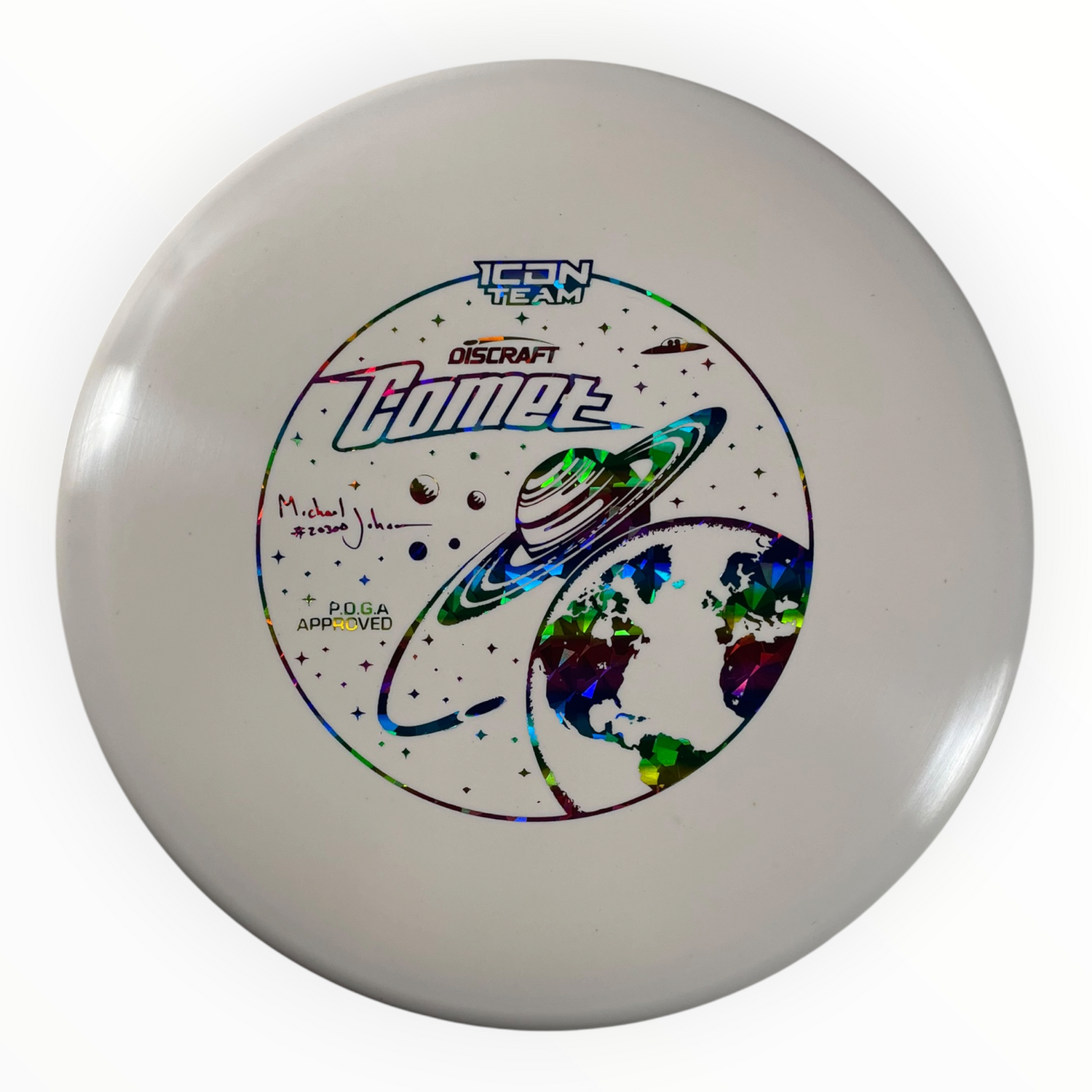 Discraft Comet | ESP FLX | White/Rainbow 180g (Michael Johansen) Disc Golf
