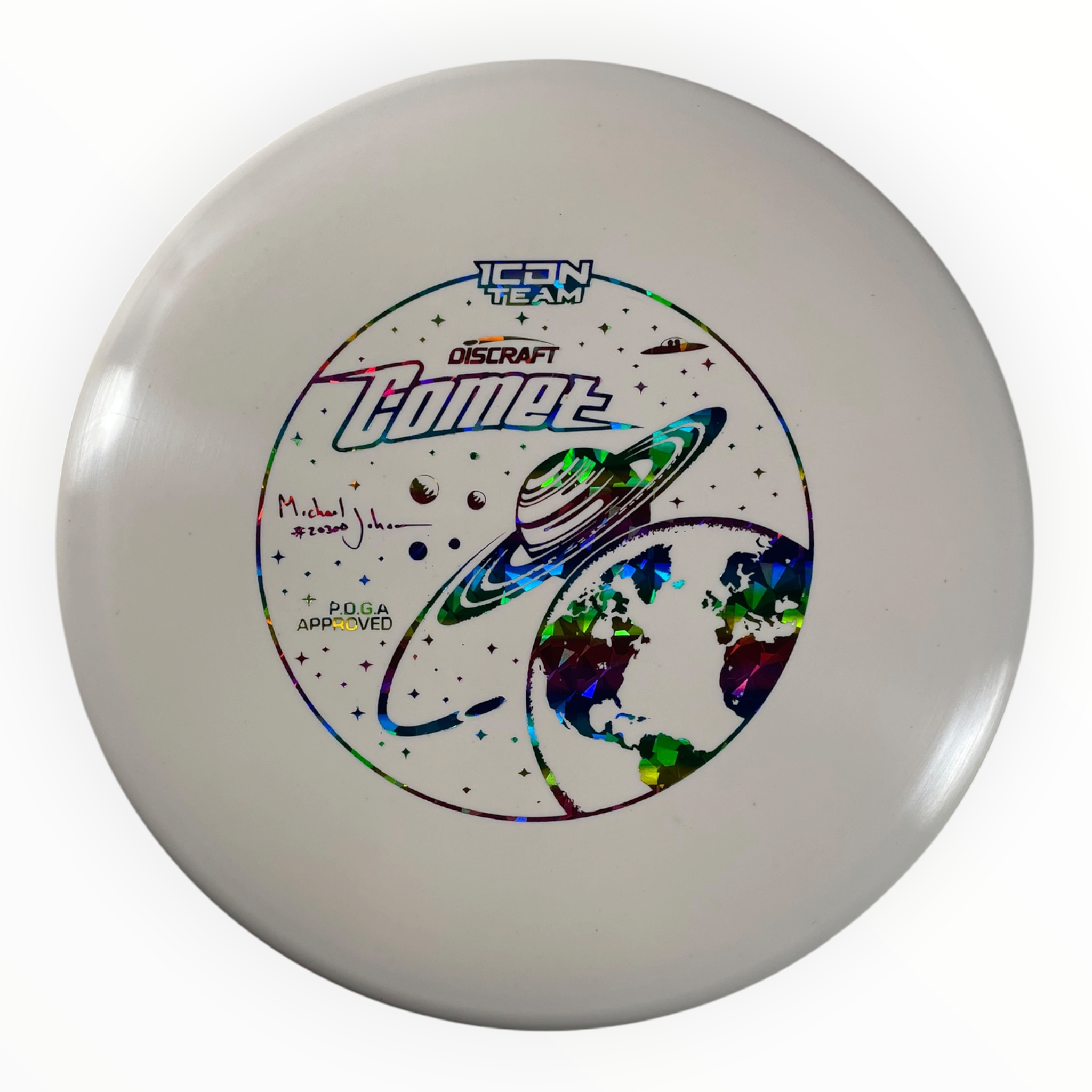Discraft Comet | ESP FLX | White/Rainbow 180g (Michael Johansen) Disc Golf
