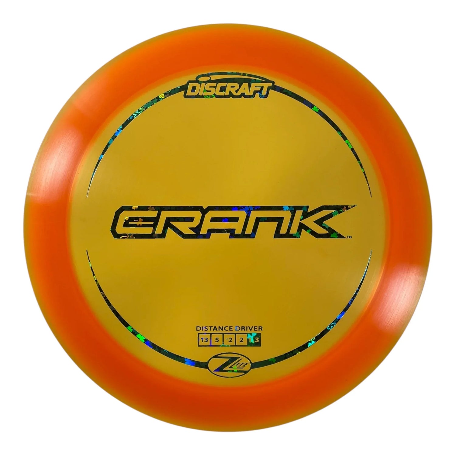 Discraft Crank | Z Lite | Orange/Clovers 158g Disc Golf