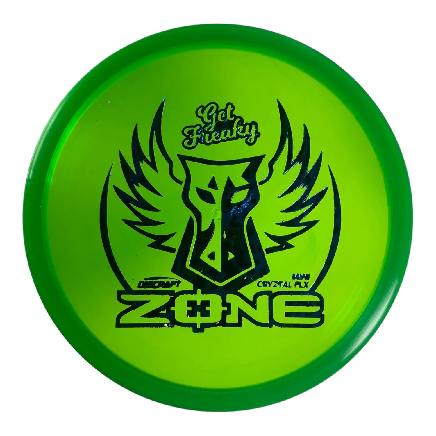 Discraft Discraft Zone Mini Marker Disc | Cryztal FLX | Green Disc Golf