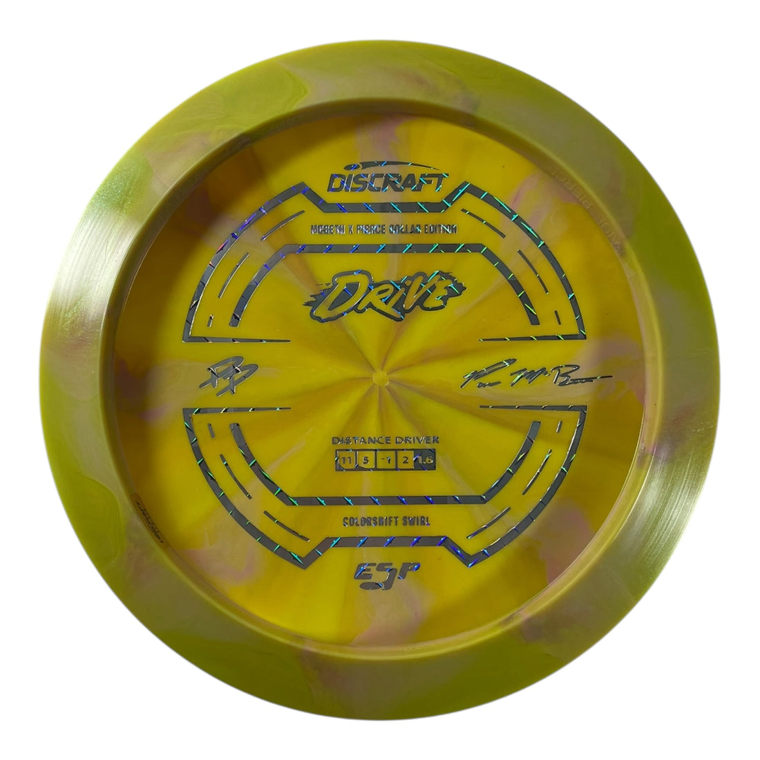 Discraft Drive | Colorshift Swirl ESP | Yellow/Metal 173g (Paige Pierce / Paul McBeth) Disc Golf