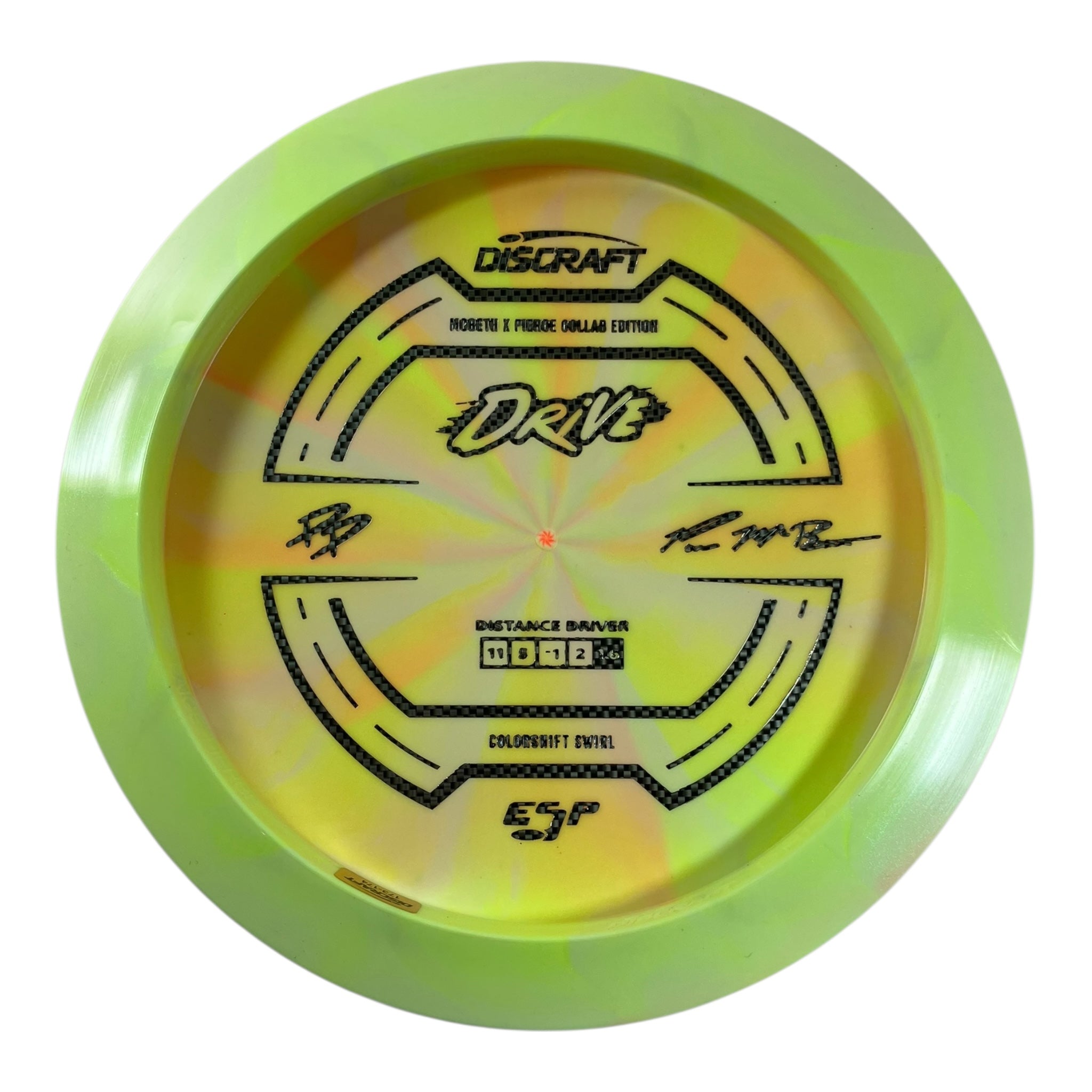 Discraft Drive | Colorshift Swirl ESP | Yellow/Metal 173g (Paige Pierce / Paul McBeth) Disc Golf
