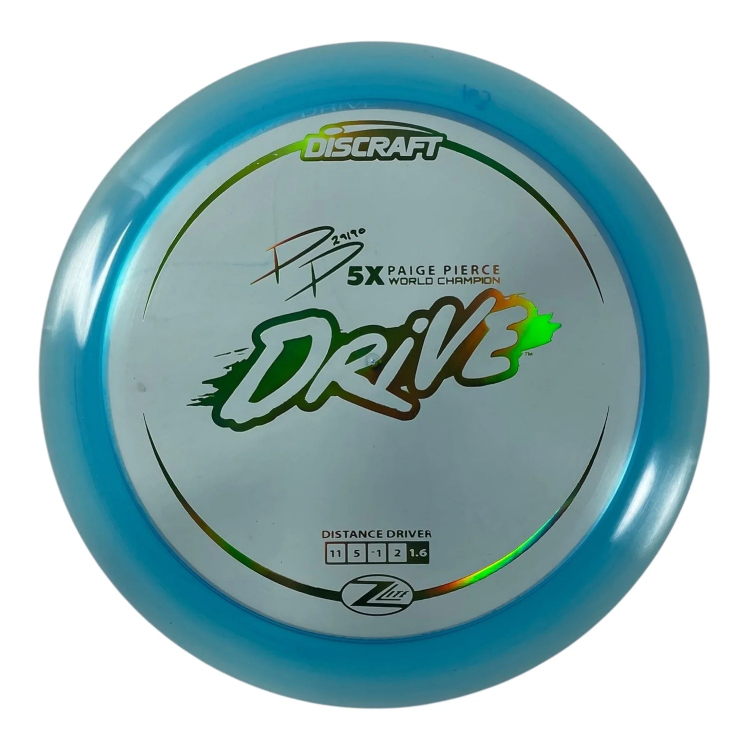 Discraft Drive | Z Lite | Blue/Green Holo 163g (Paige Pierce) Disc Golf