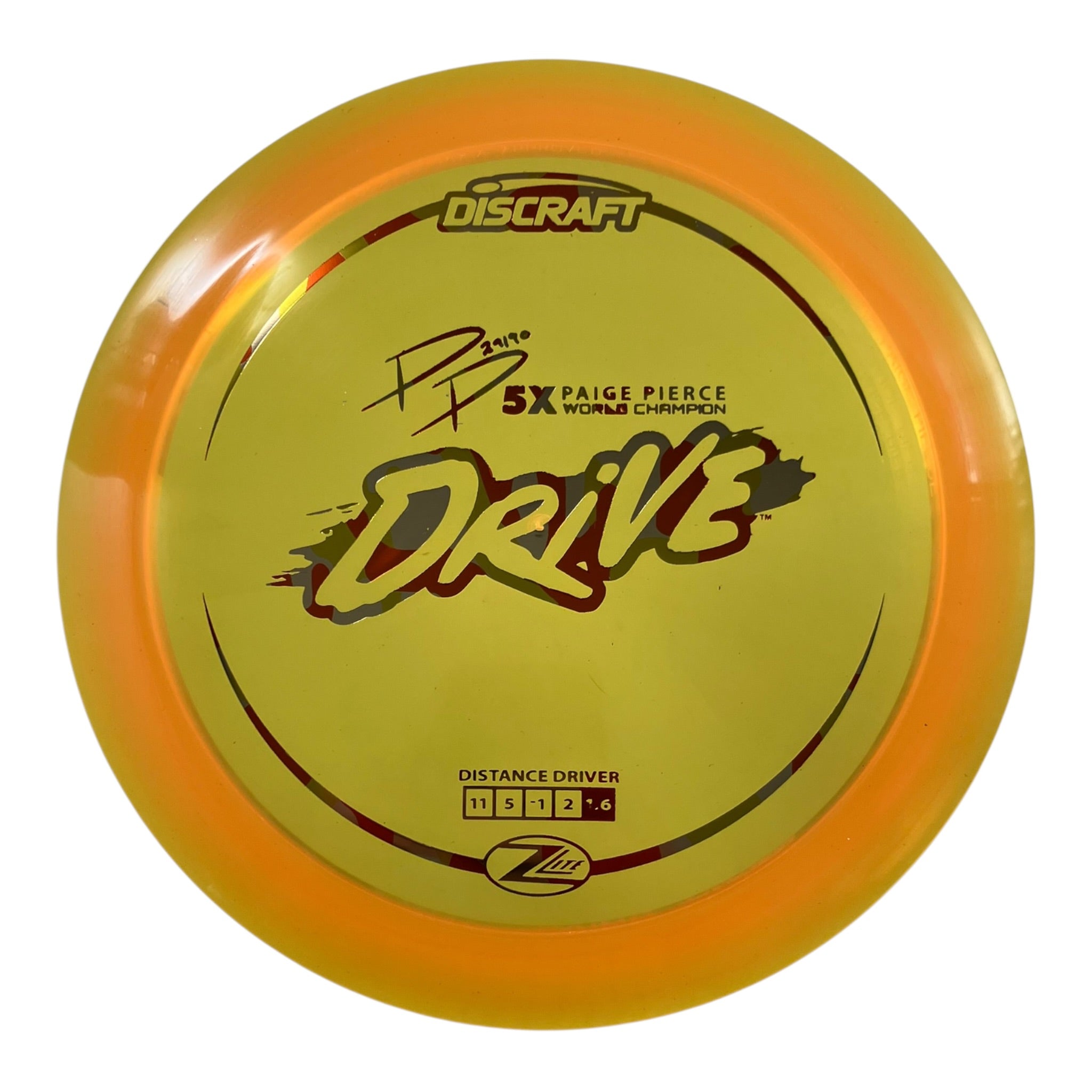 Discraft Drive | Z Lite | Orange/Orange Holo 163g (Paige Pierce) Disc Golf