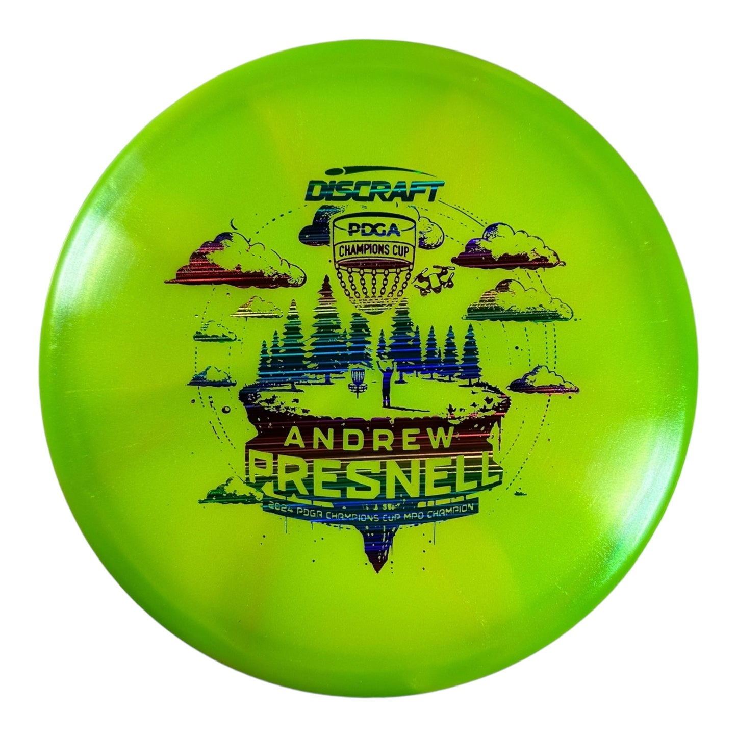 Discraft Drone | Colorshift Z | Green/Rainbow 177g Disc Golf