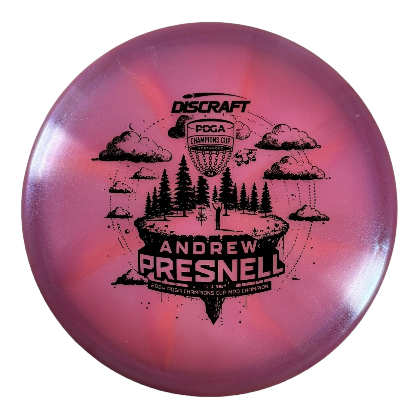 Discraft Drone | Colorshift Z | Pink/Black 177g Disc Golf