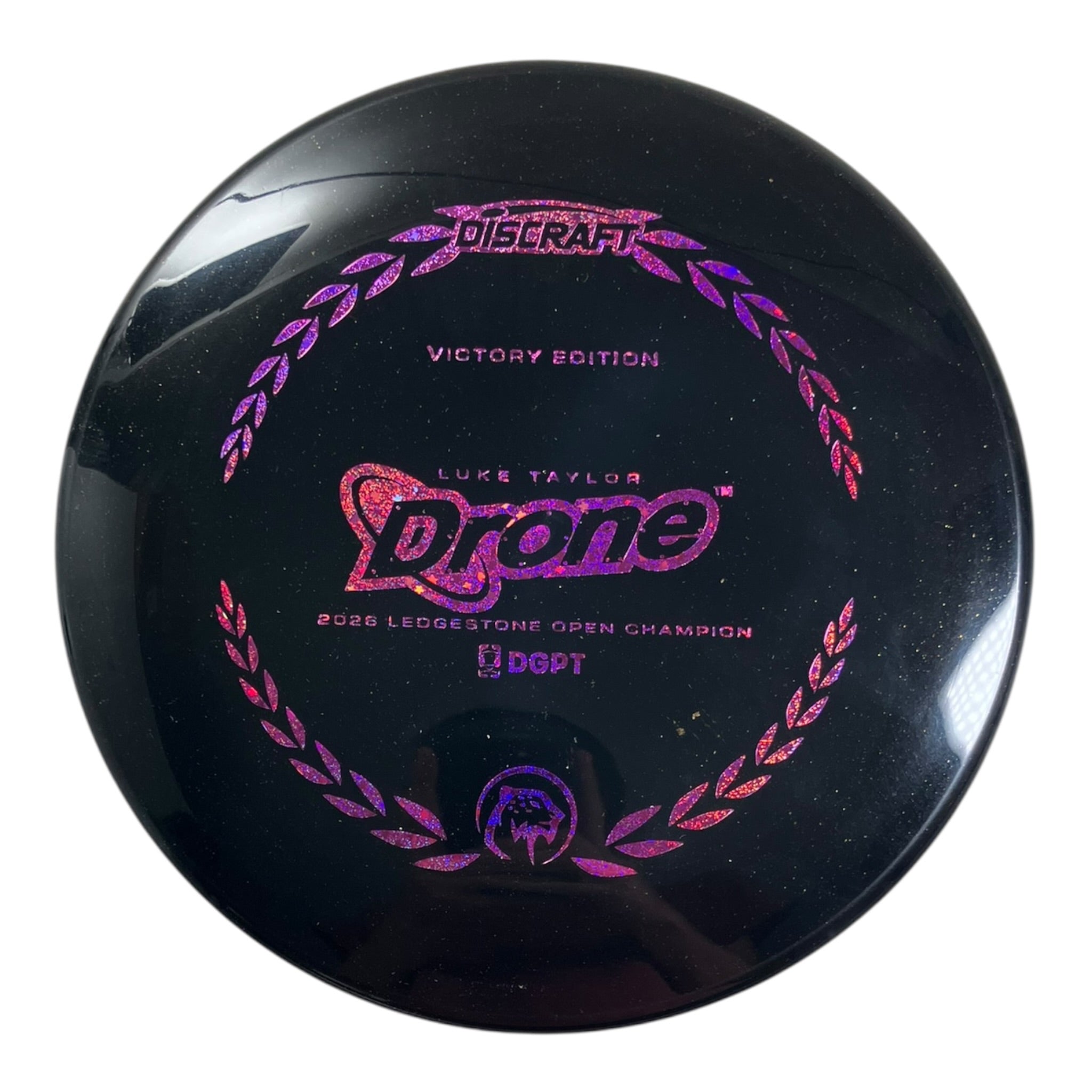 Discraft Drone | Midnight | Black/Pink 177g (Luke Taylor - Victory Edition) Disc Golf